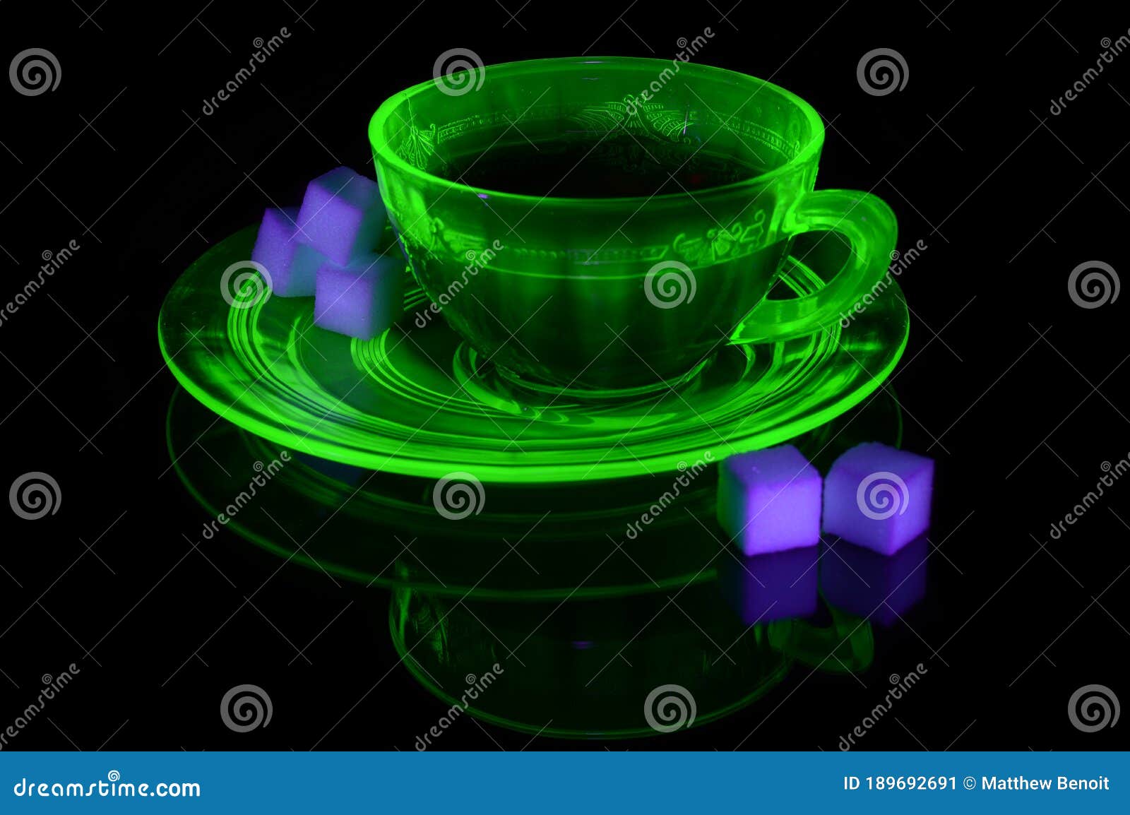 uranium glass teacup