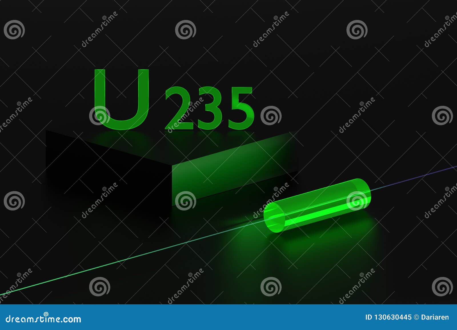 Уран элемент 235. Уран 235 3d.
