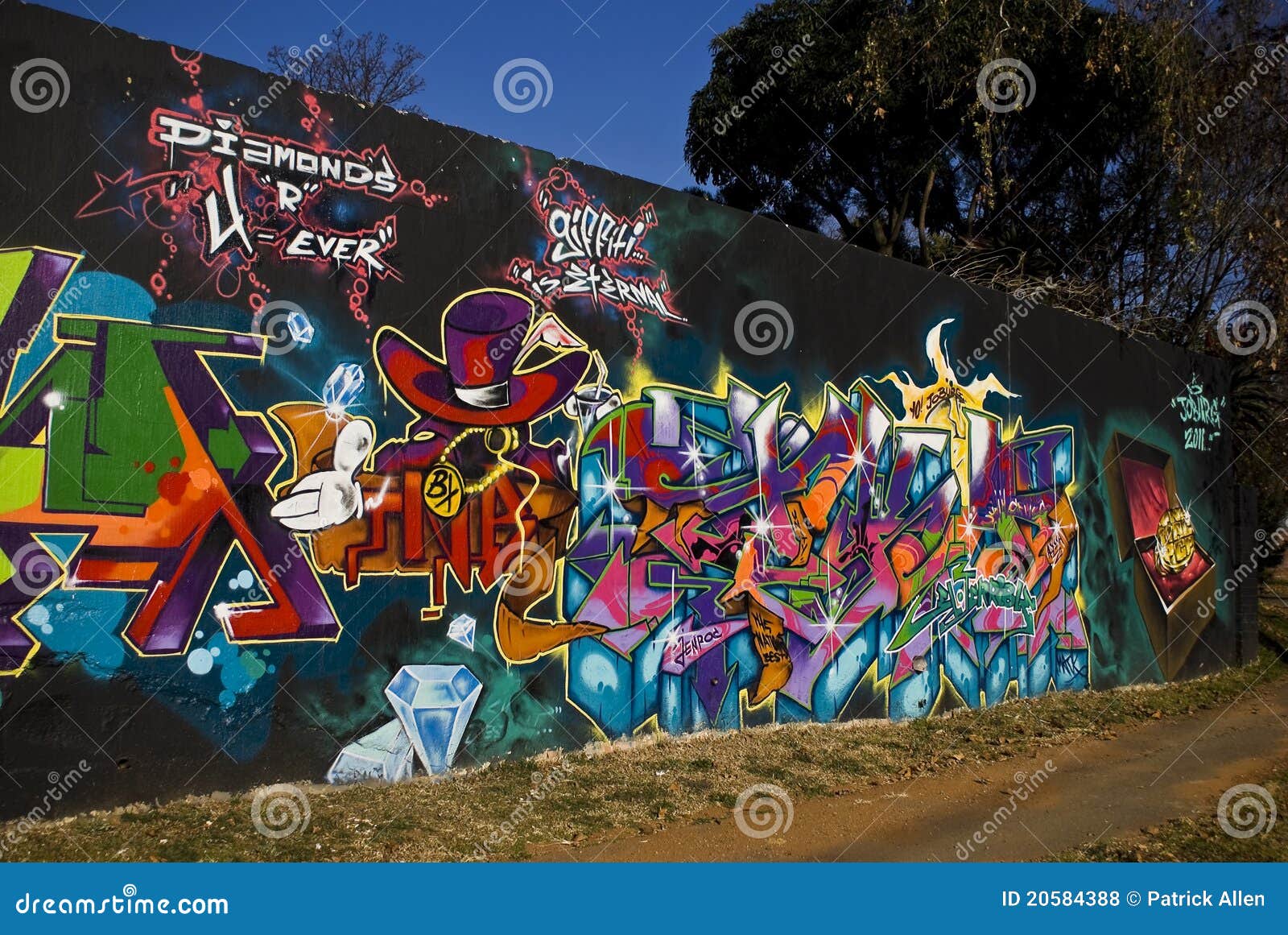 Urban Art Graffiti Wall Graffiti Friday Editorial Stock Photo