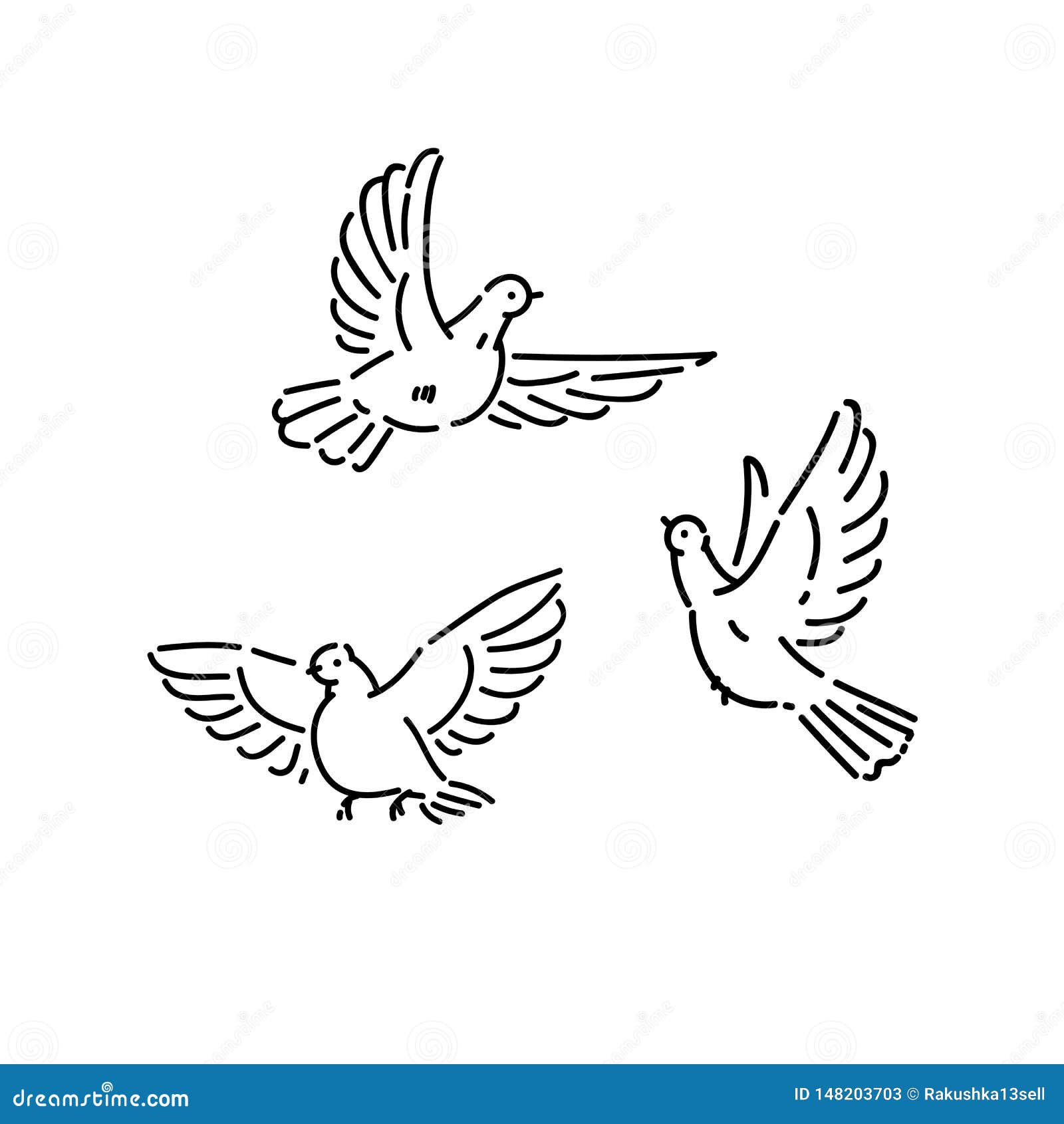 Download Clipart Bird Black And White Free Images - Simple Bird Drawing -  Full Size PNG Image - PNGkit