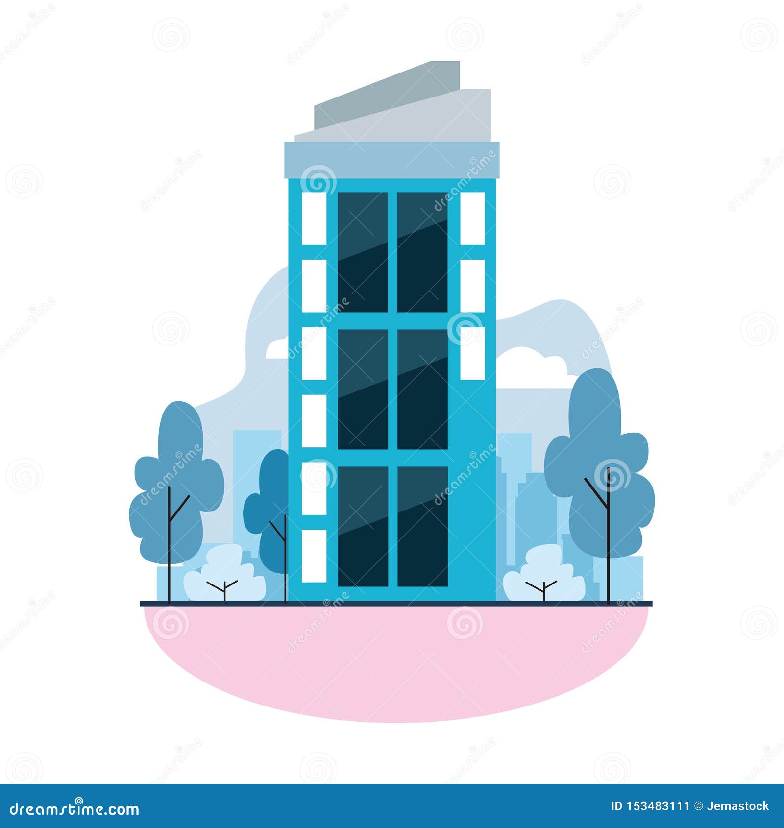Urban Building Construction Property Cartoon Stock Vector - Illustration of  architectural, cartoon: 153483111