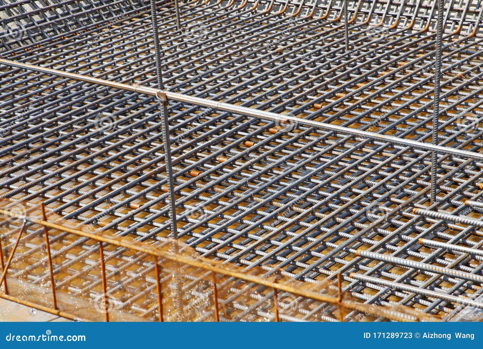 Urban Construction Buildings Foundation Stock Image Image of city