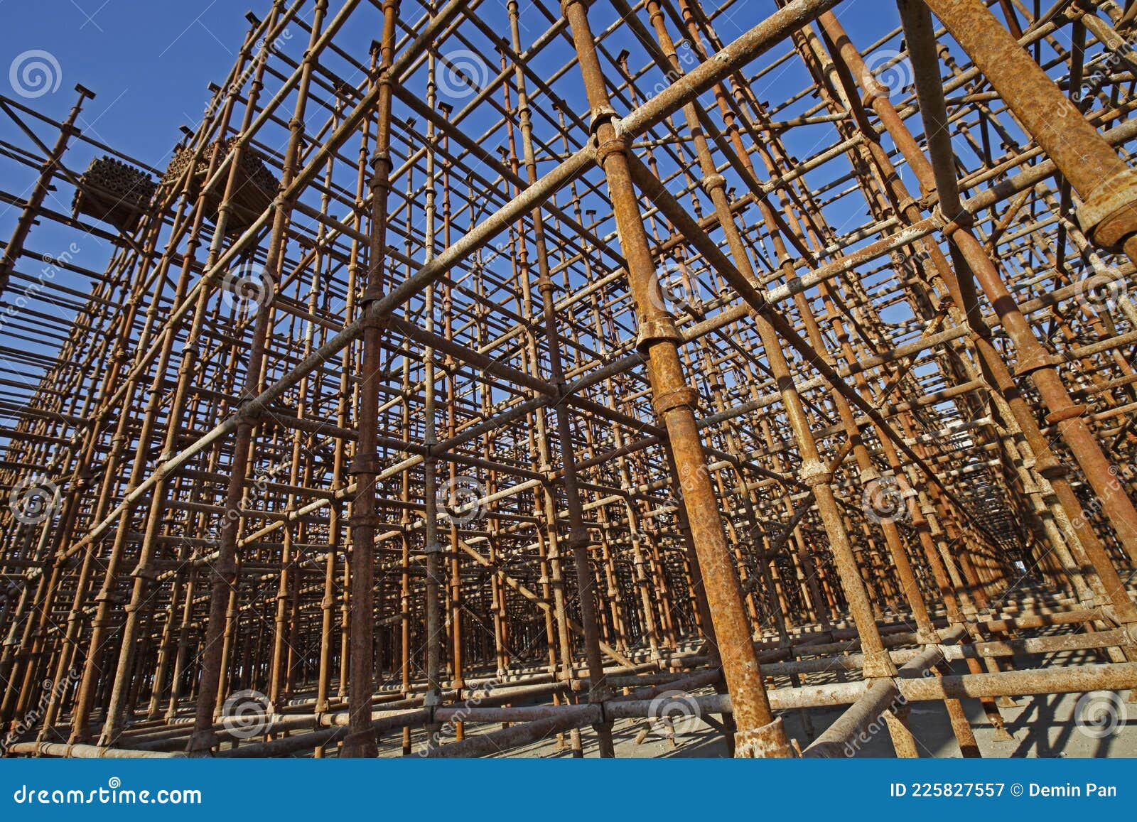 Urban Construction Buildings Foundation Stock Image Image of ground