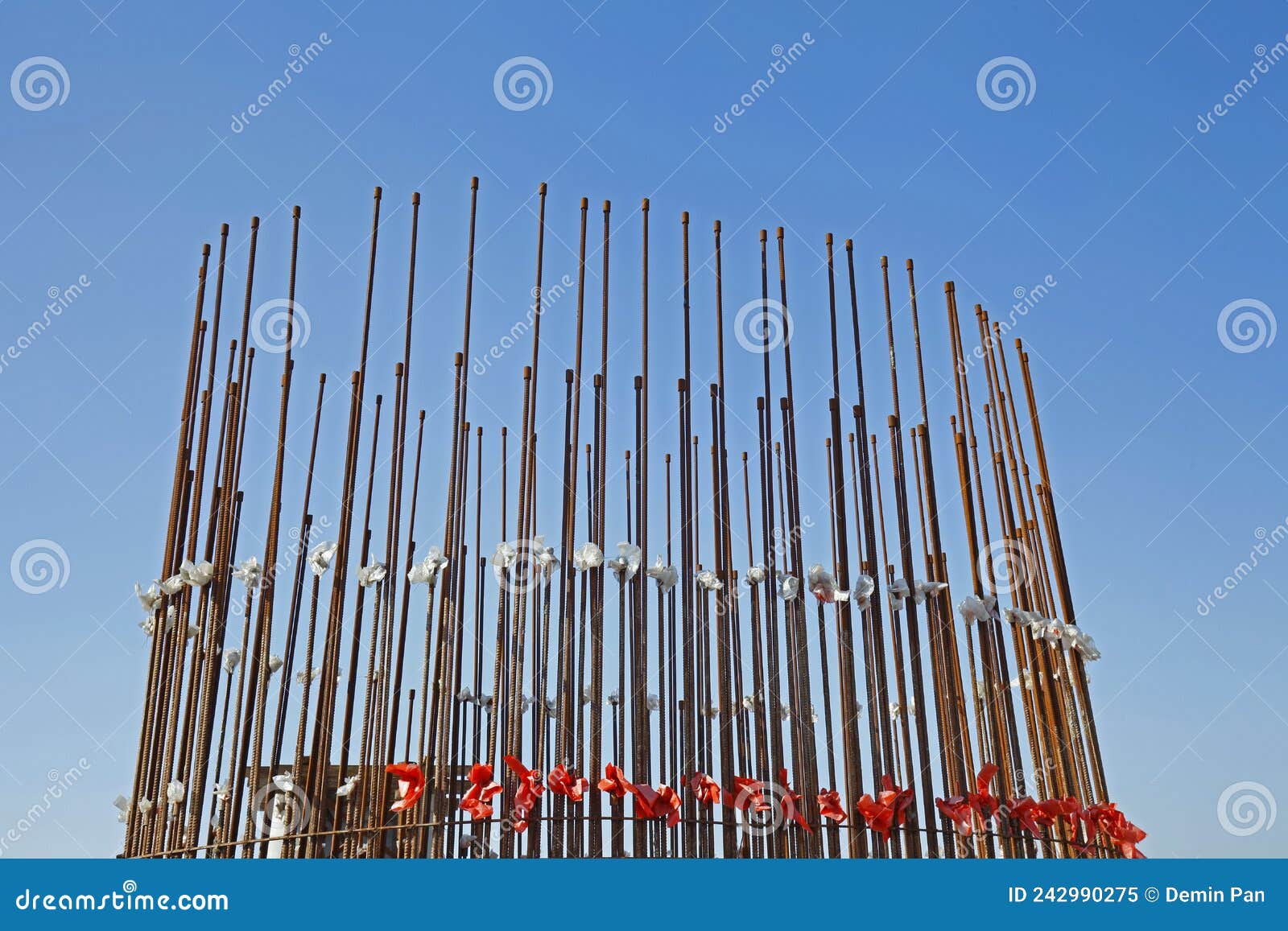 Urban Construction Buildings Foundation Stock Image Image of steel