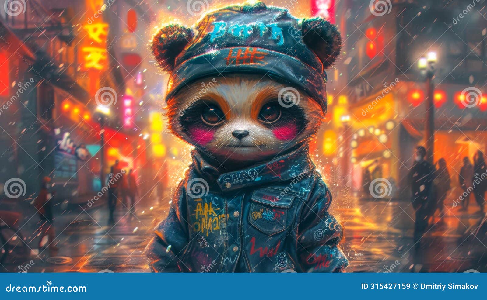 urban-cool bear in