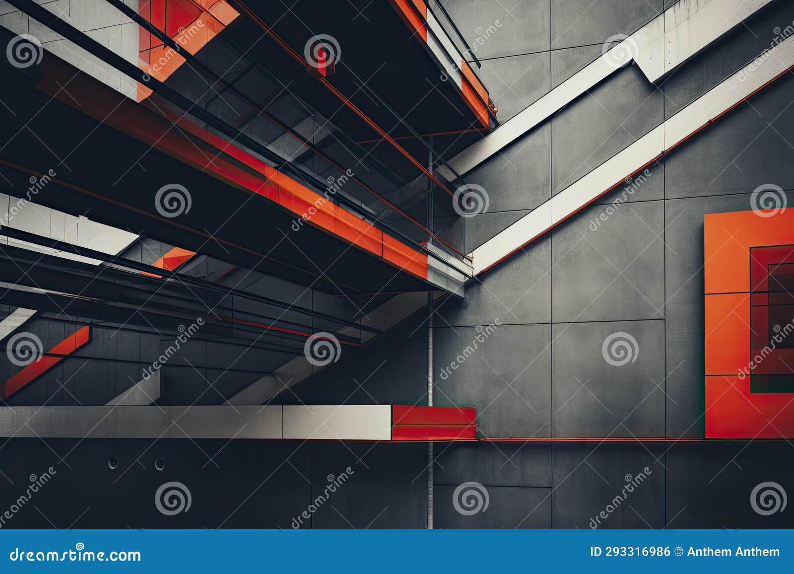 Urban Geometry. Lines and Angles of the City Stock Illustration