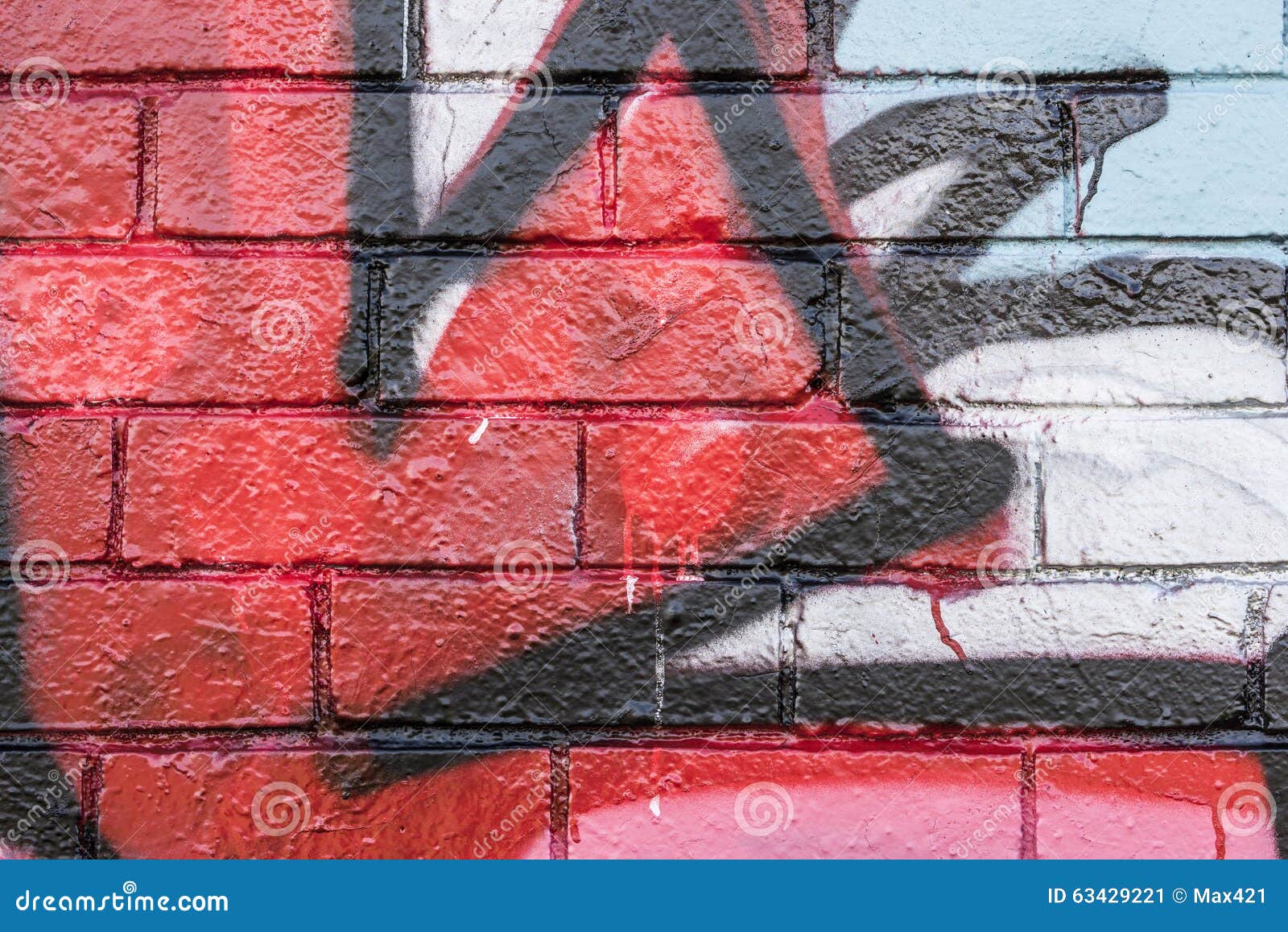 Urban Graffiti on Brickwall Stock Image Image of black, youth 63429221