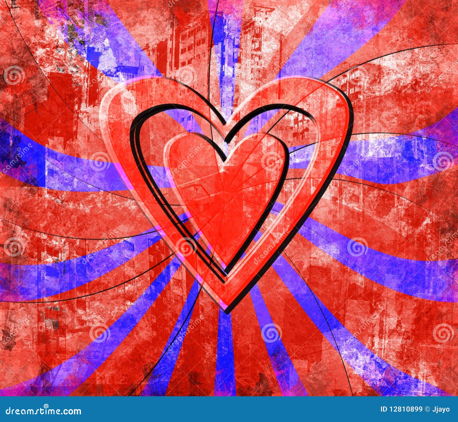 Urban Grunge Heart Illustration Stock Illustration Illustration of