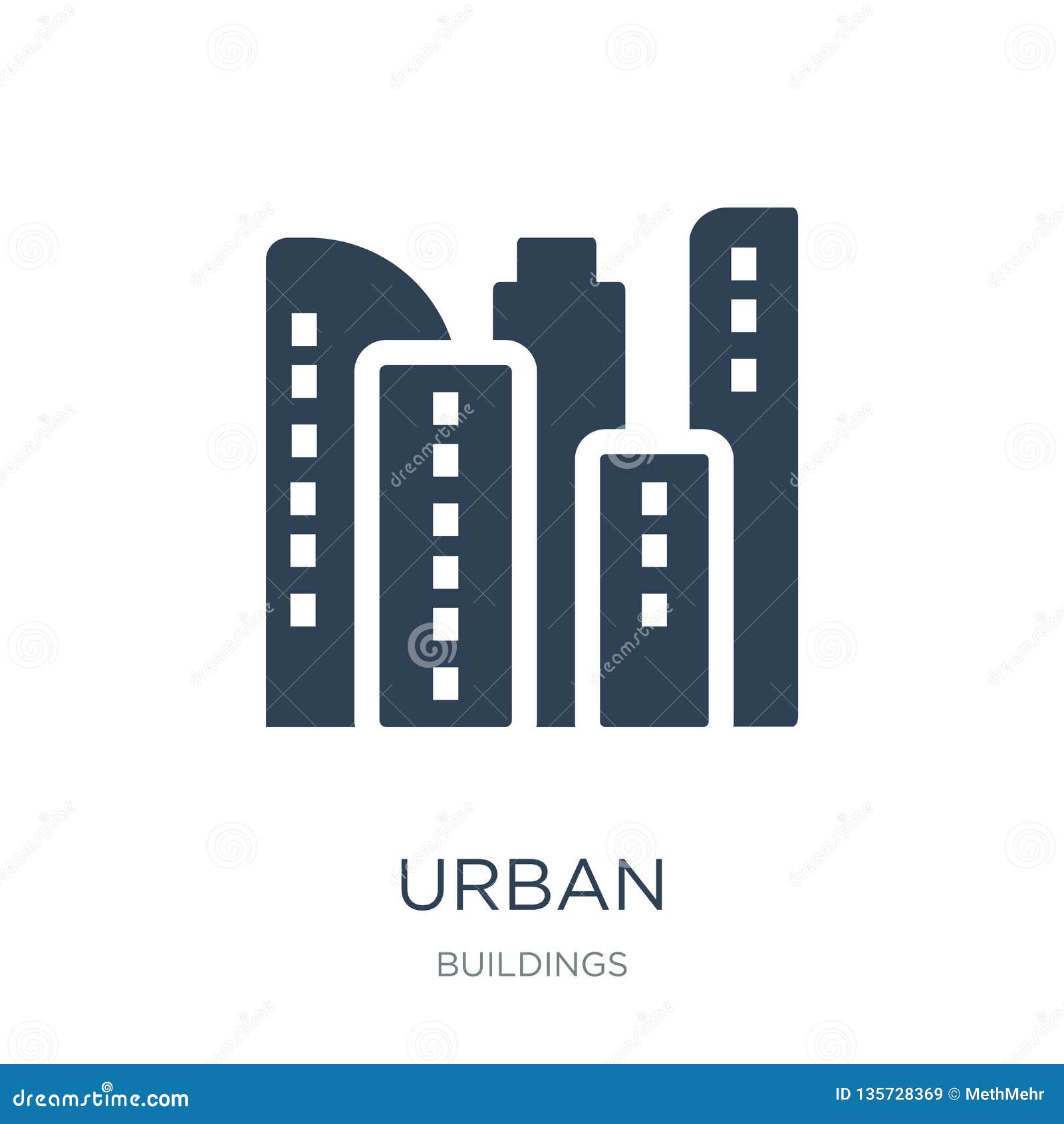 Download Urban Icon In Trendy Design Style. Urban Icon Isolated On White Background. Urban Vector Icon ...