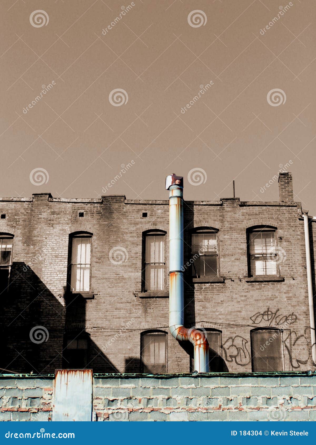Urban Pipe stock photo. Image of brick, rust, pipe, street 184304