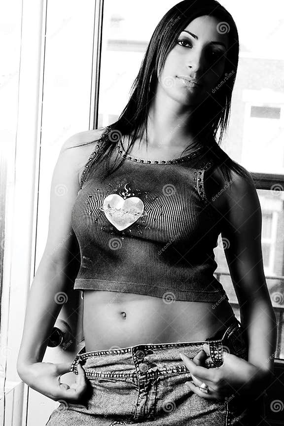 Urban rocker stock photo. Image of breast, black, style 3279196