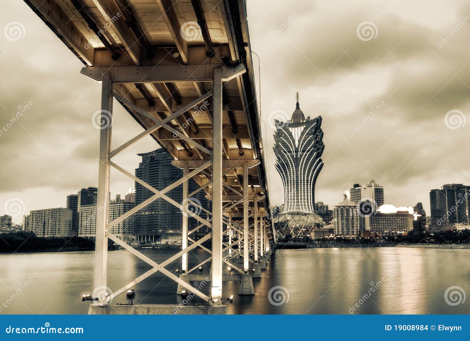 Urban Scenery Od Pruszcz Gdanski At Dusk Royalty-Free Stock Photography ...