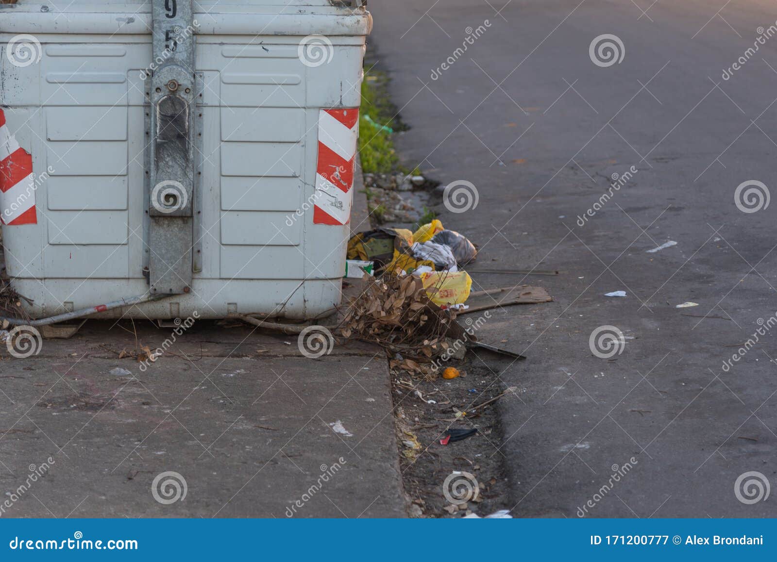 Urban Selective Garbage Disposal 02 Stock Image Image of metal, green