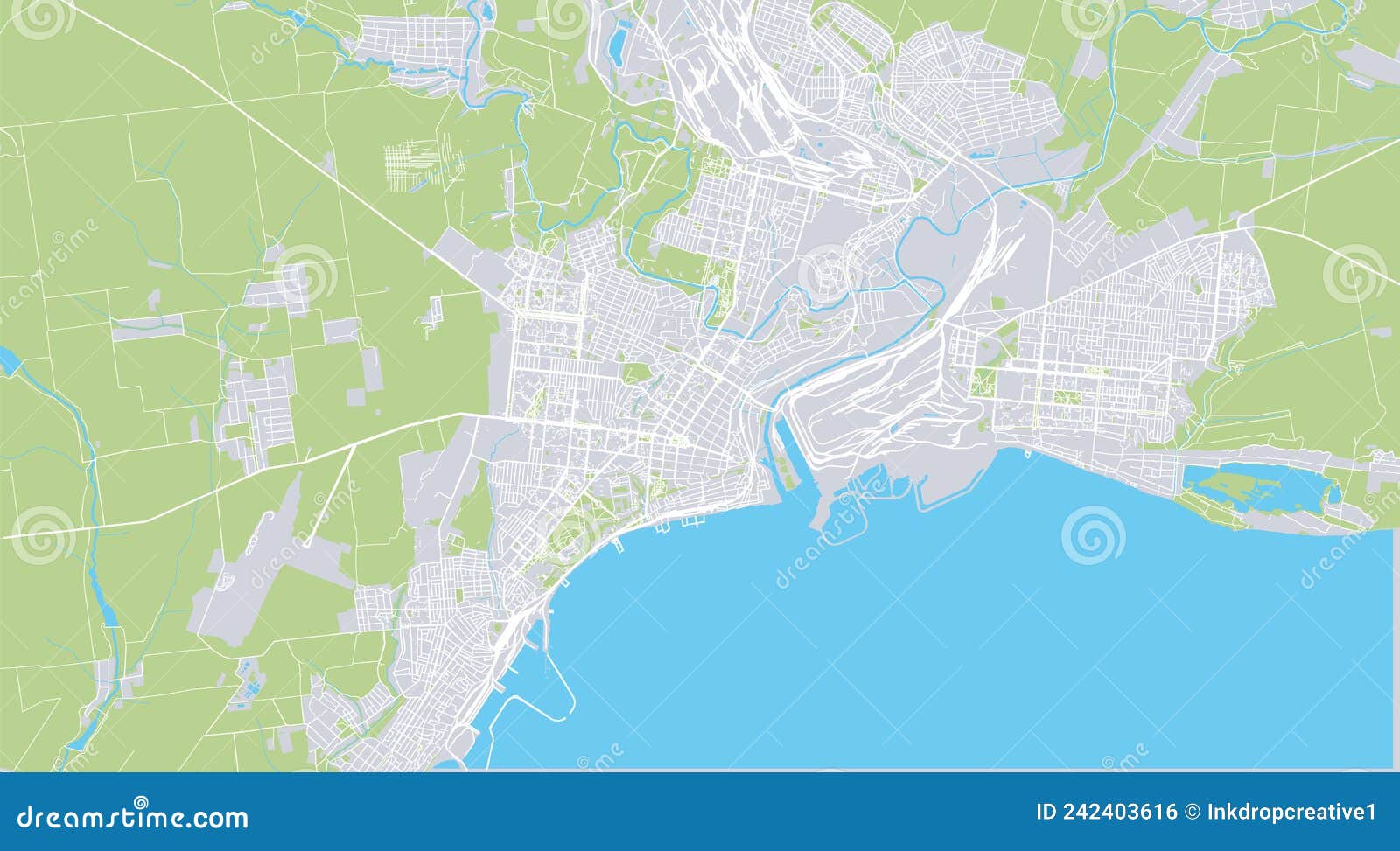 Mariupol Vector Map Detailed Map Of Mariupol City Administrative Area   Urban Vector City Map Marirpol Ukraine Europe Urban Vector City Map Mariupol Ukraine Europe 242403616 