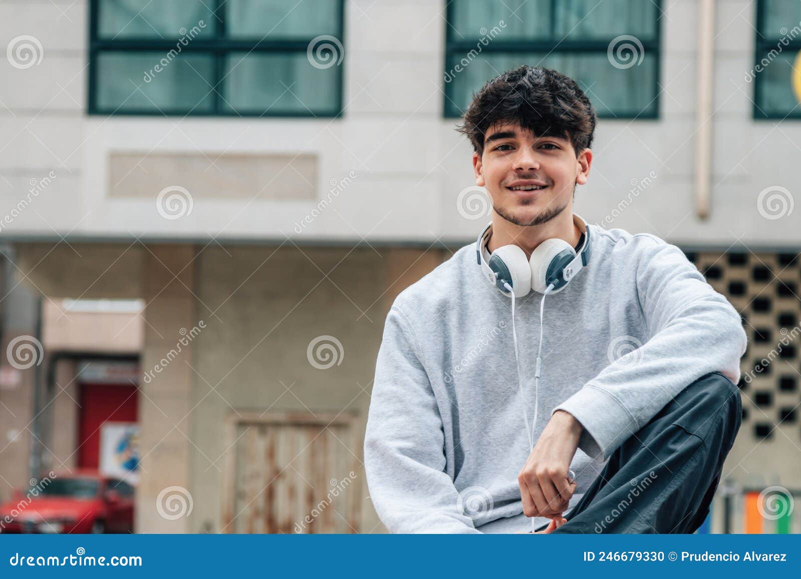 Urban Young Man in the Street Stock Photo - Image of city, latin: 246679330