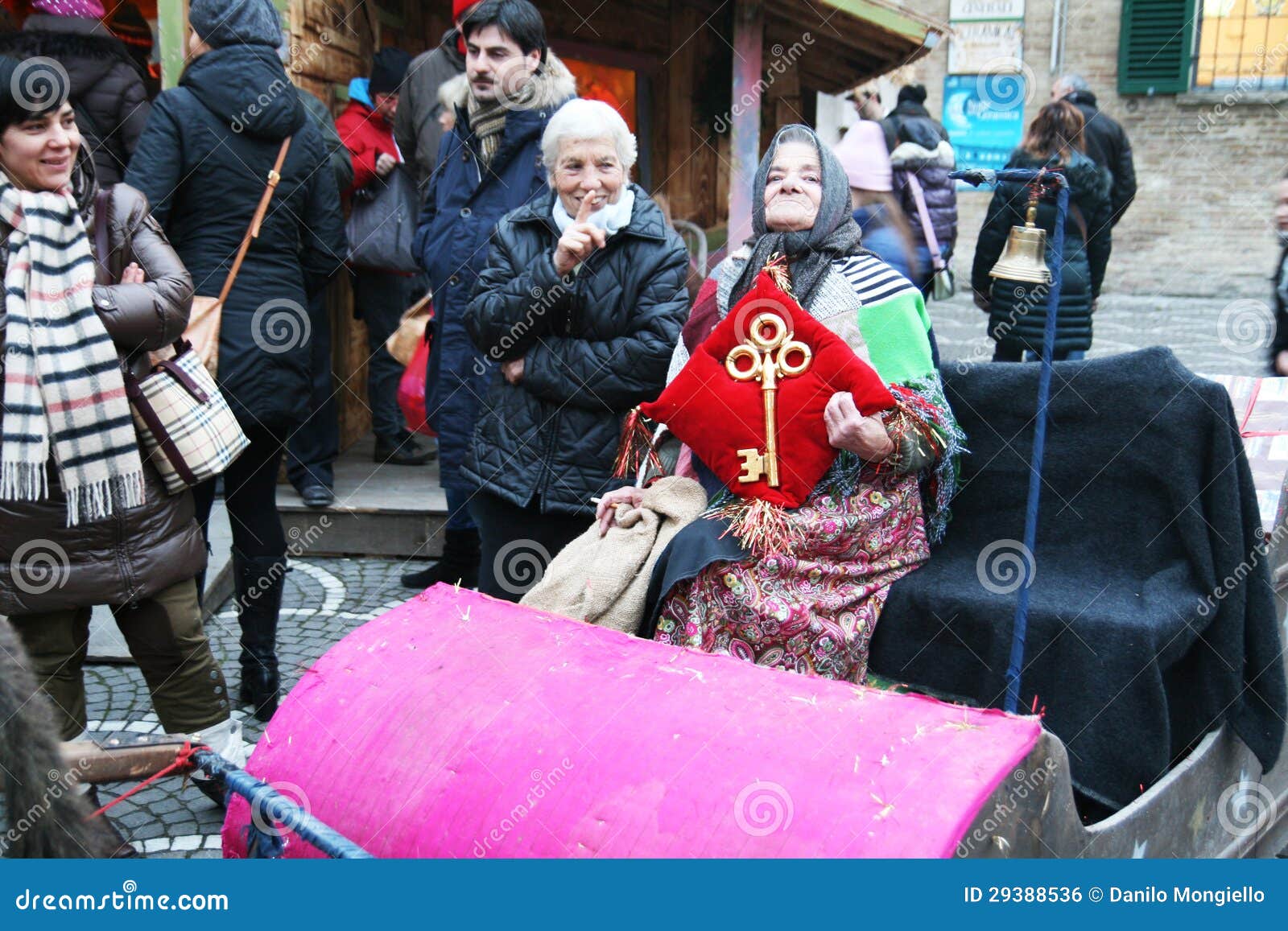 Befana festival in Urbania - Epiphany in Italy 