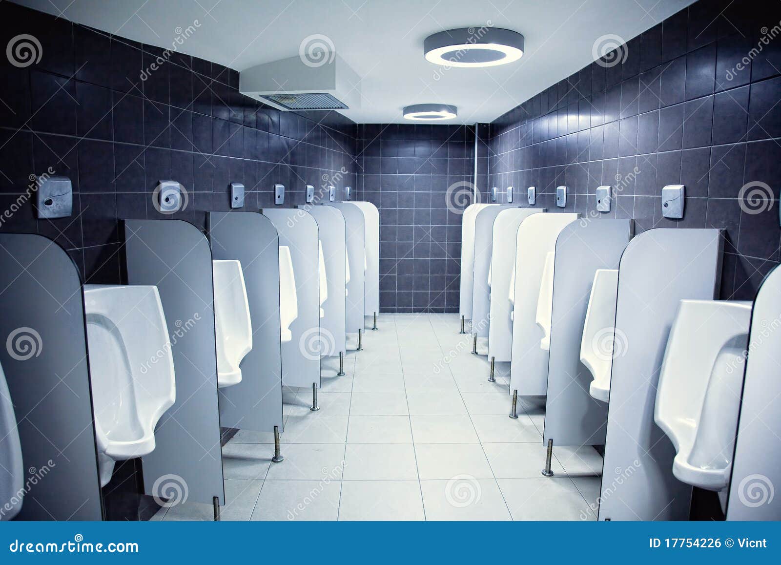 Urinals stock photo. Image of hygiene, public, mens, restroom 17754226