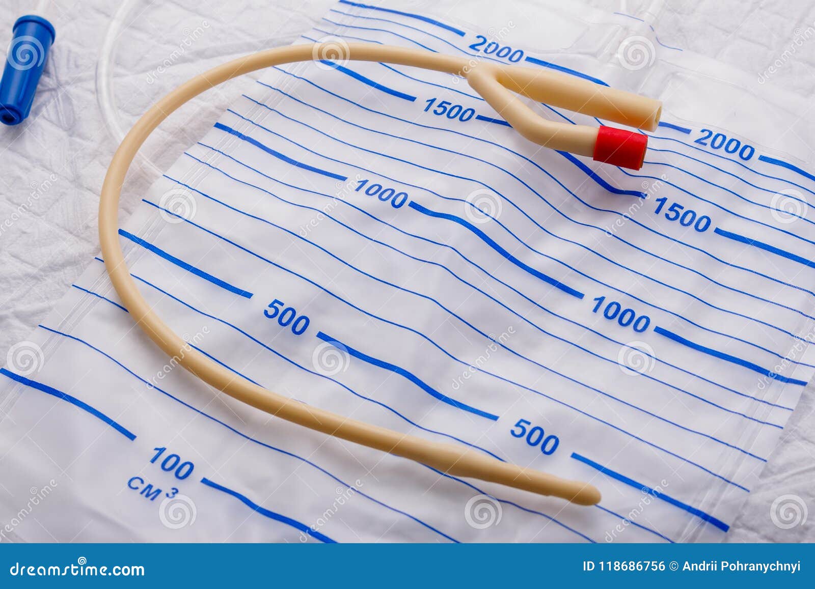 Urinary Catheter on the Package for Urine Stock Photo Image of