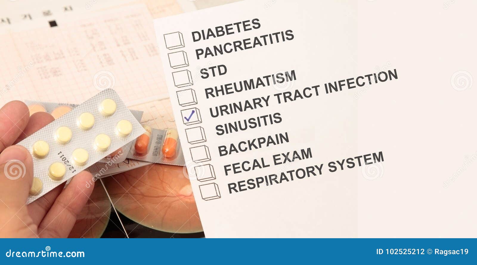 Urinary Tract Infection stock photo. Image of fecal 102525212