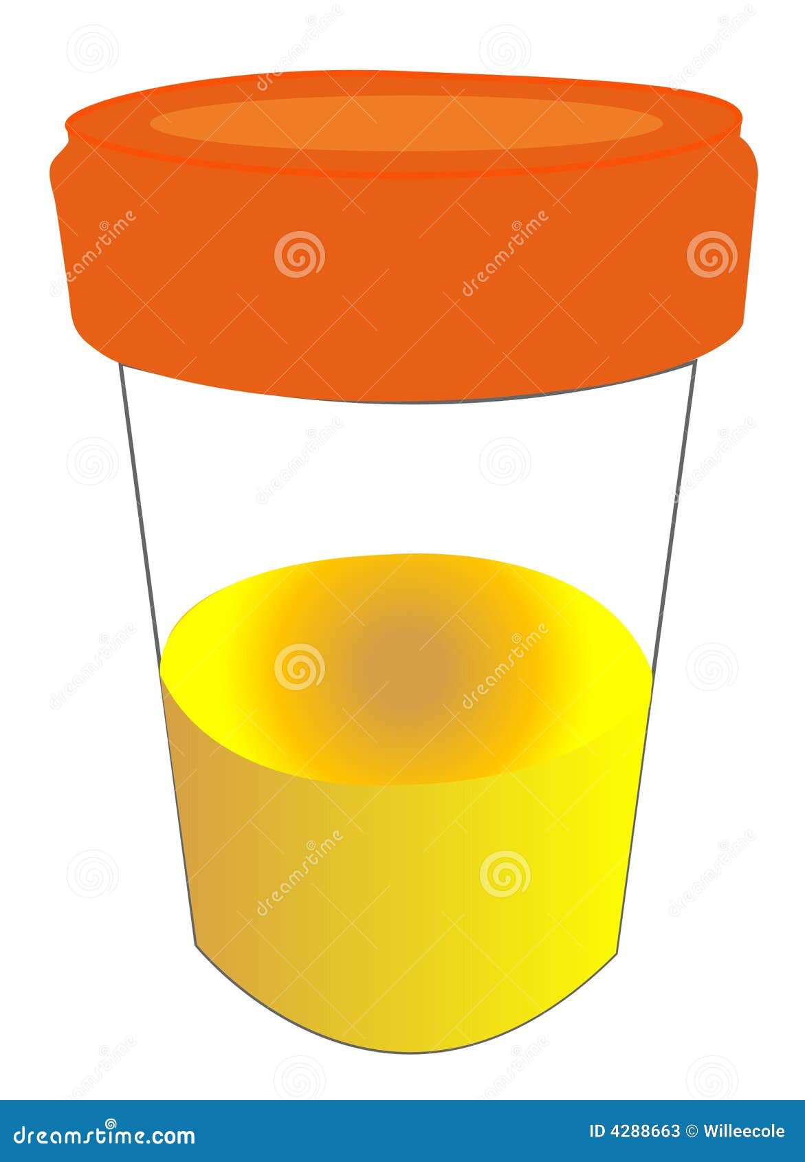 Urine Sample Cartoon Vector 4288663