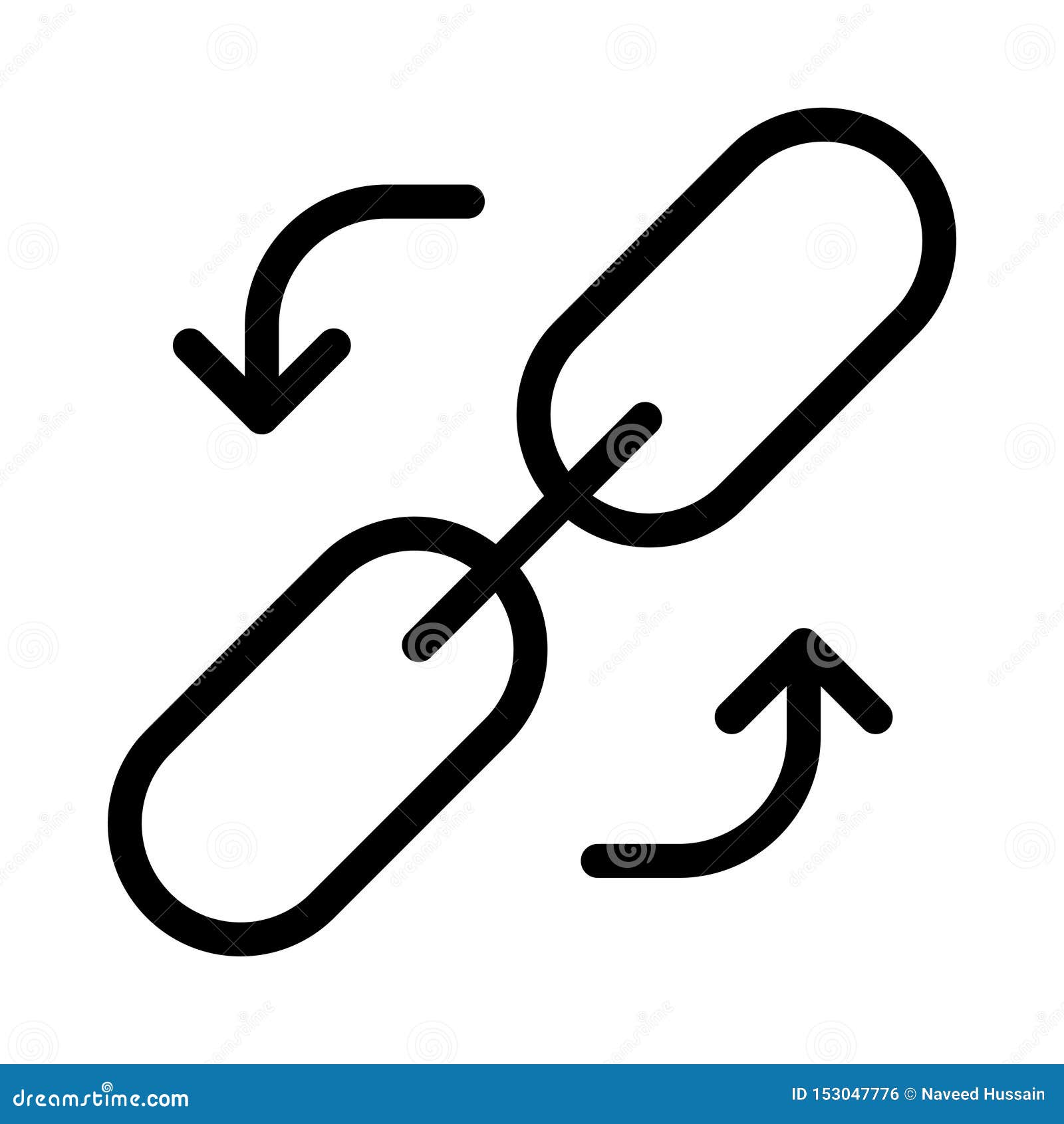 Download URL thin line vector icon stock vector. Illustration of ...