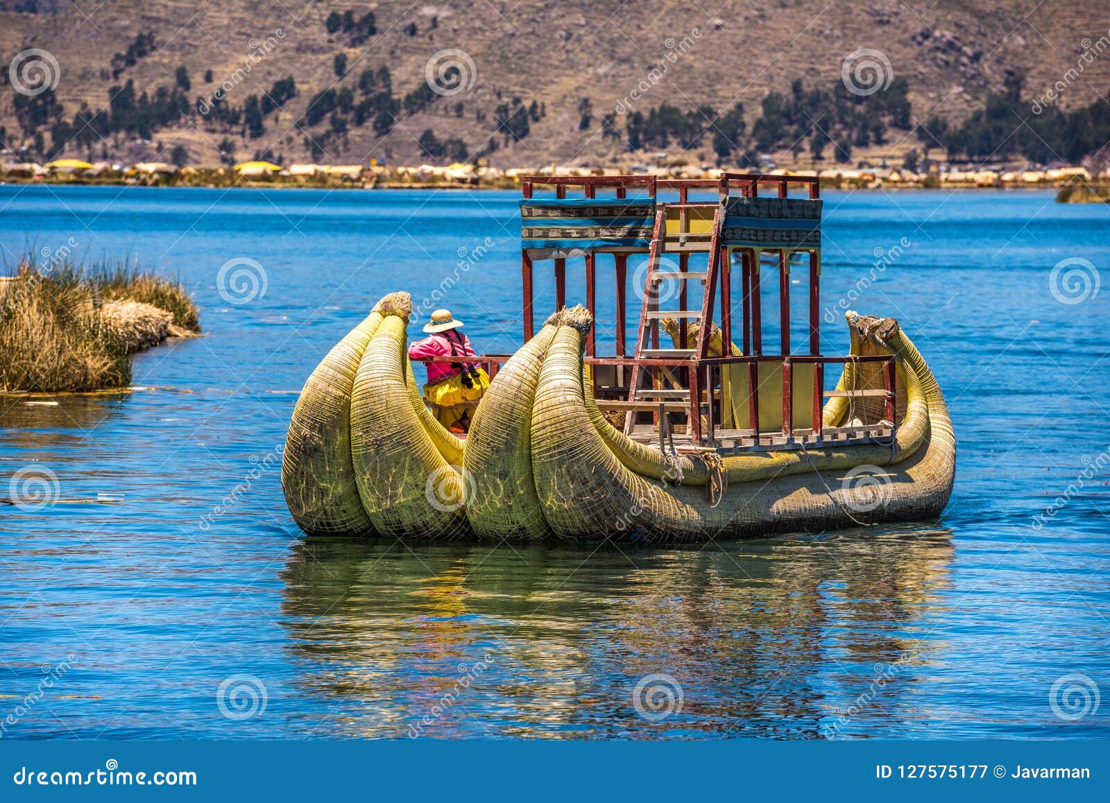 uros floating islands of lake titicaca, peru, south america