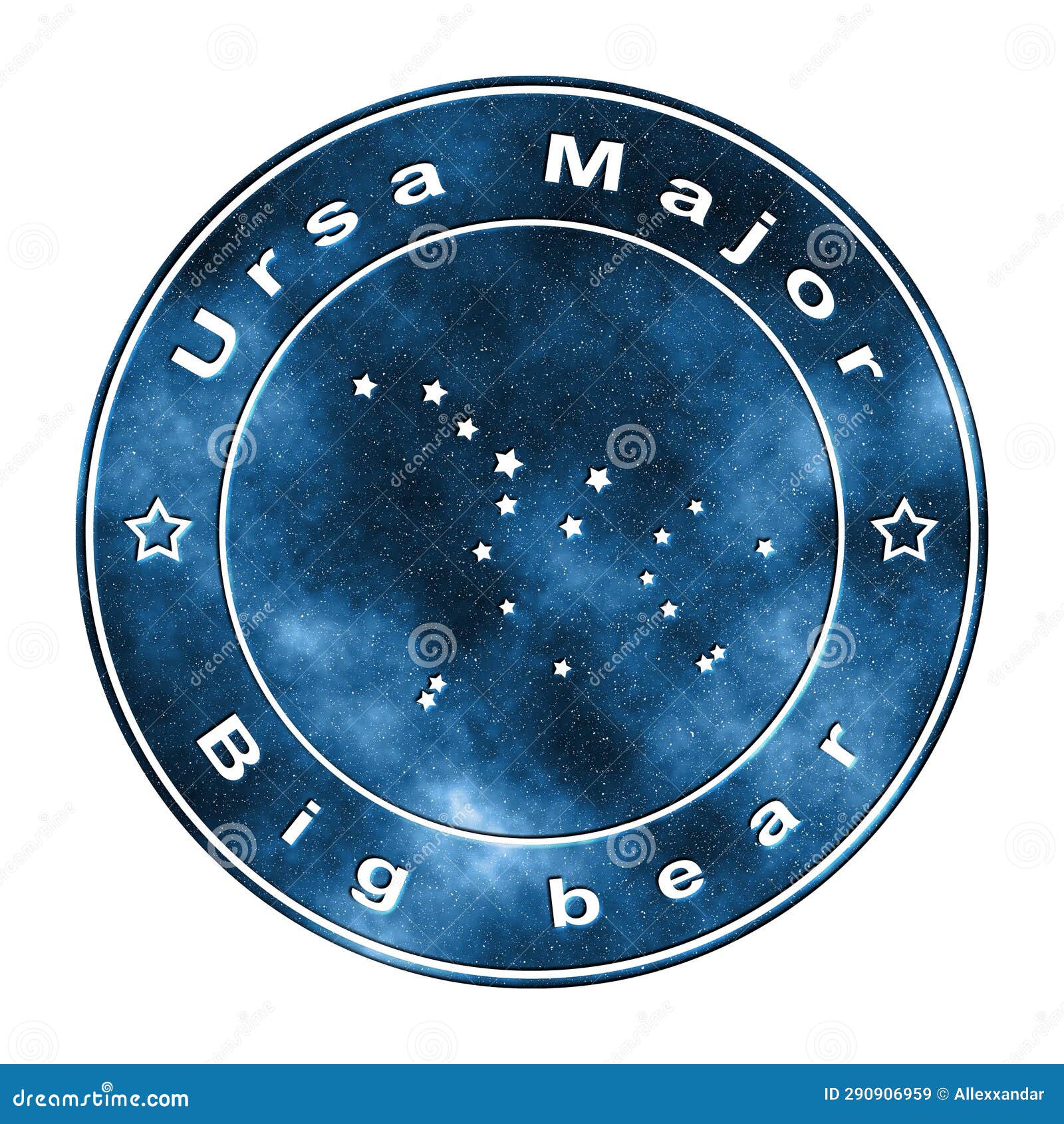 Ursa Major Star Constellation, Great Bear Constellation Stock Image