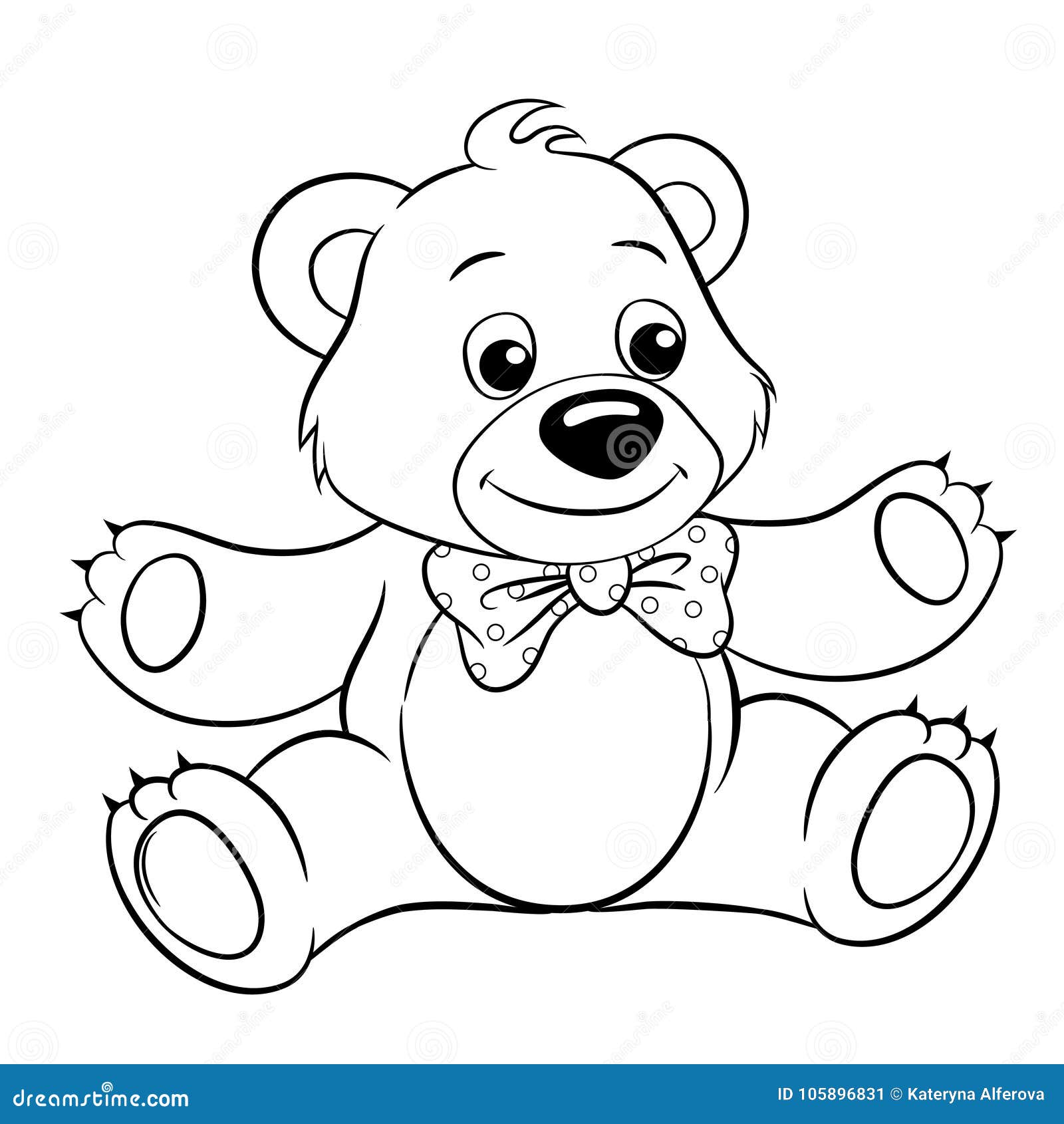 Desenho De Imagem Vetorial Um Animal Urso Páginas Para Colorir