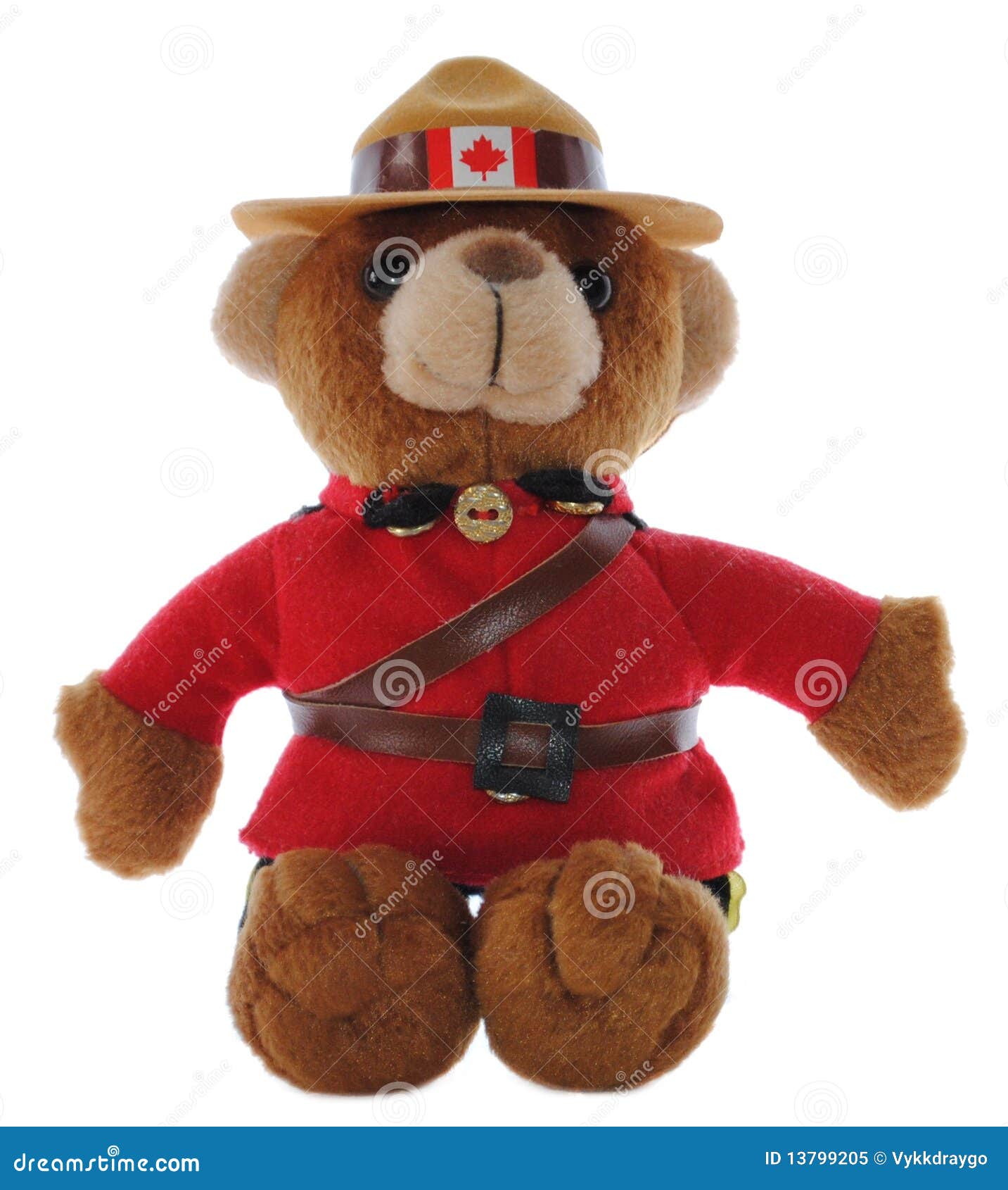 Urso canadense do Mountie imagem de stock. Imagem de dedicado 13799205