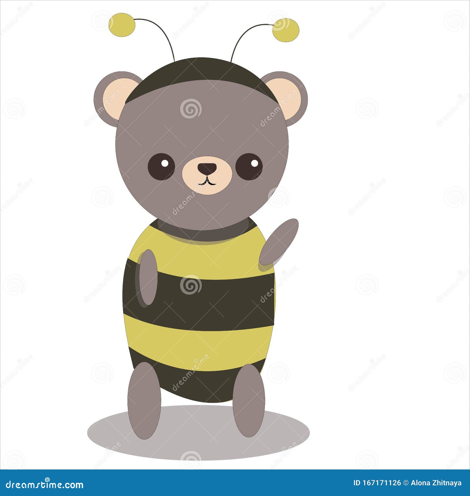 Urso vector cartoon clipart anime fofo personagem ilustração