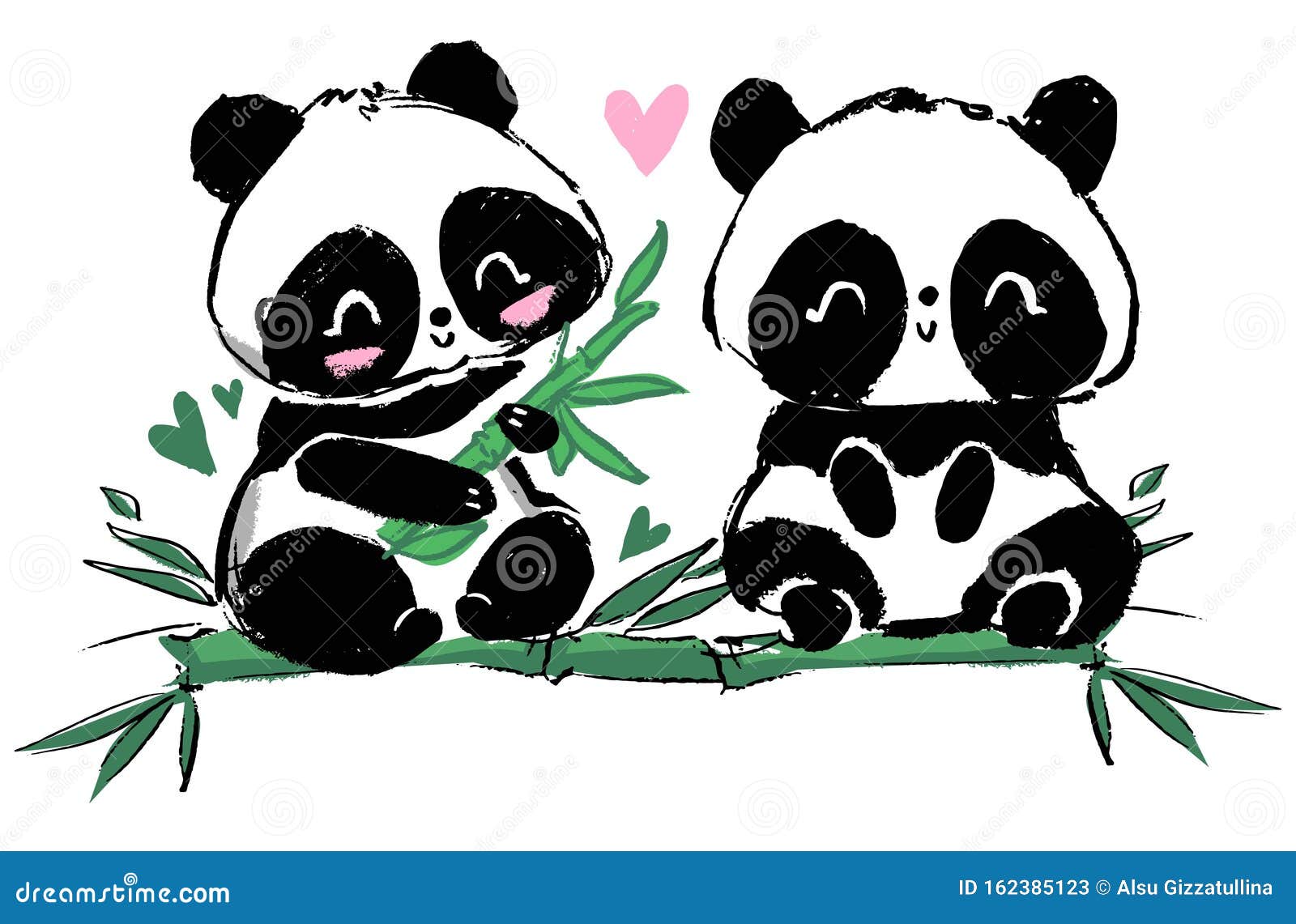 Imprimir Cartão Vetorial Com Panda Bonito Dos Desenhos Animados