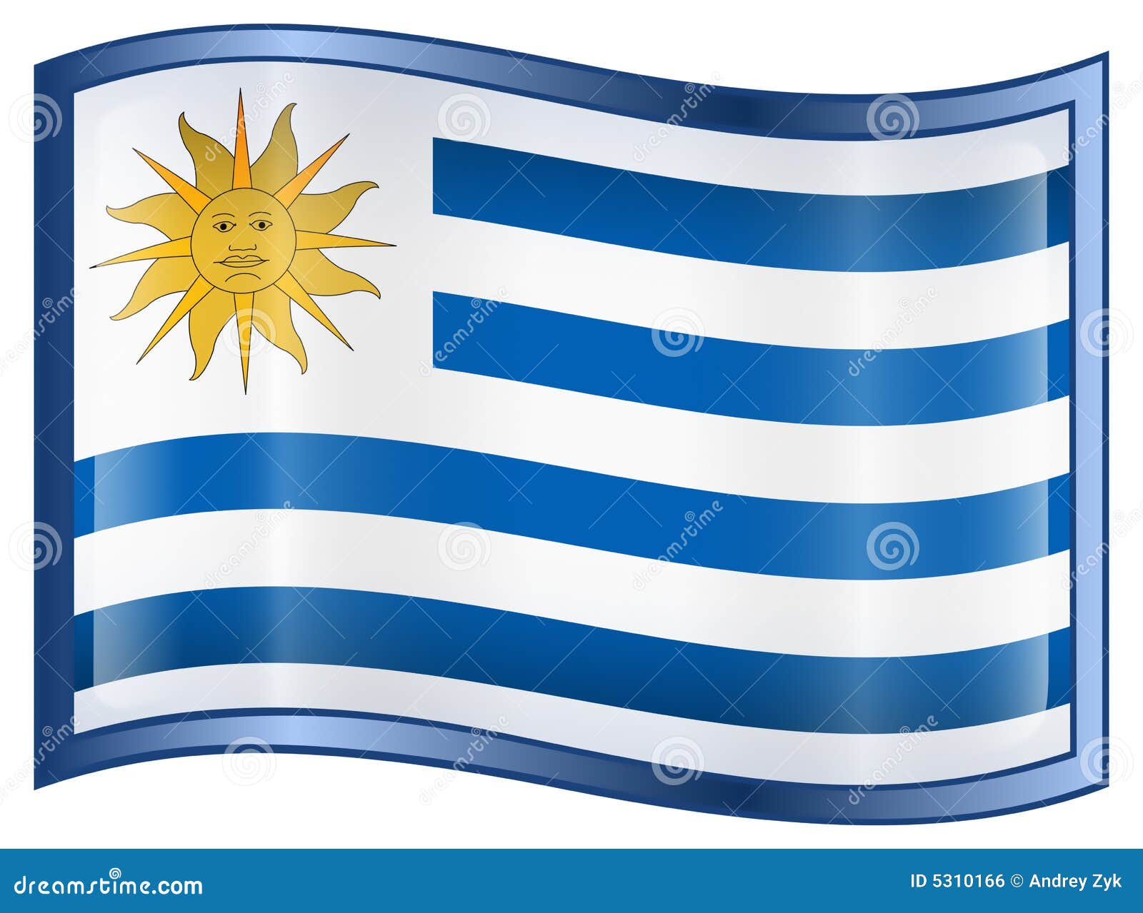 Premium Vector  Uruguay national flag football crest