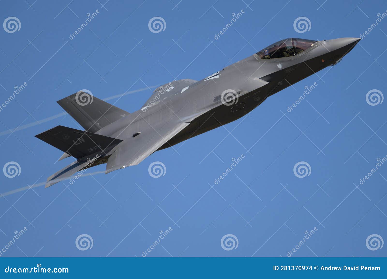 US Air Force F-35A Stealth Aircraft in Flight Editorial Stock Image ...