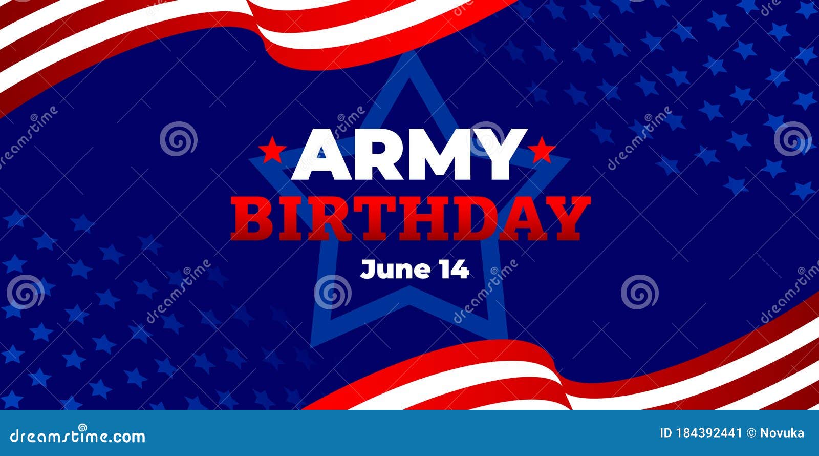 US Army Birthday. Vector Banner, Poster, Illustration for Online and Social  Media Stock Vector - Illustration of flag, june: 184392441