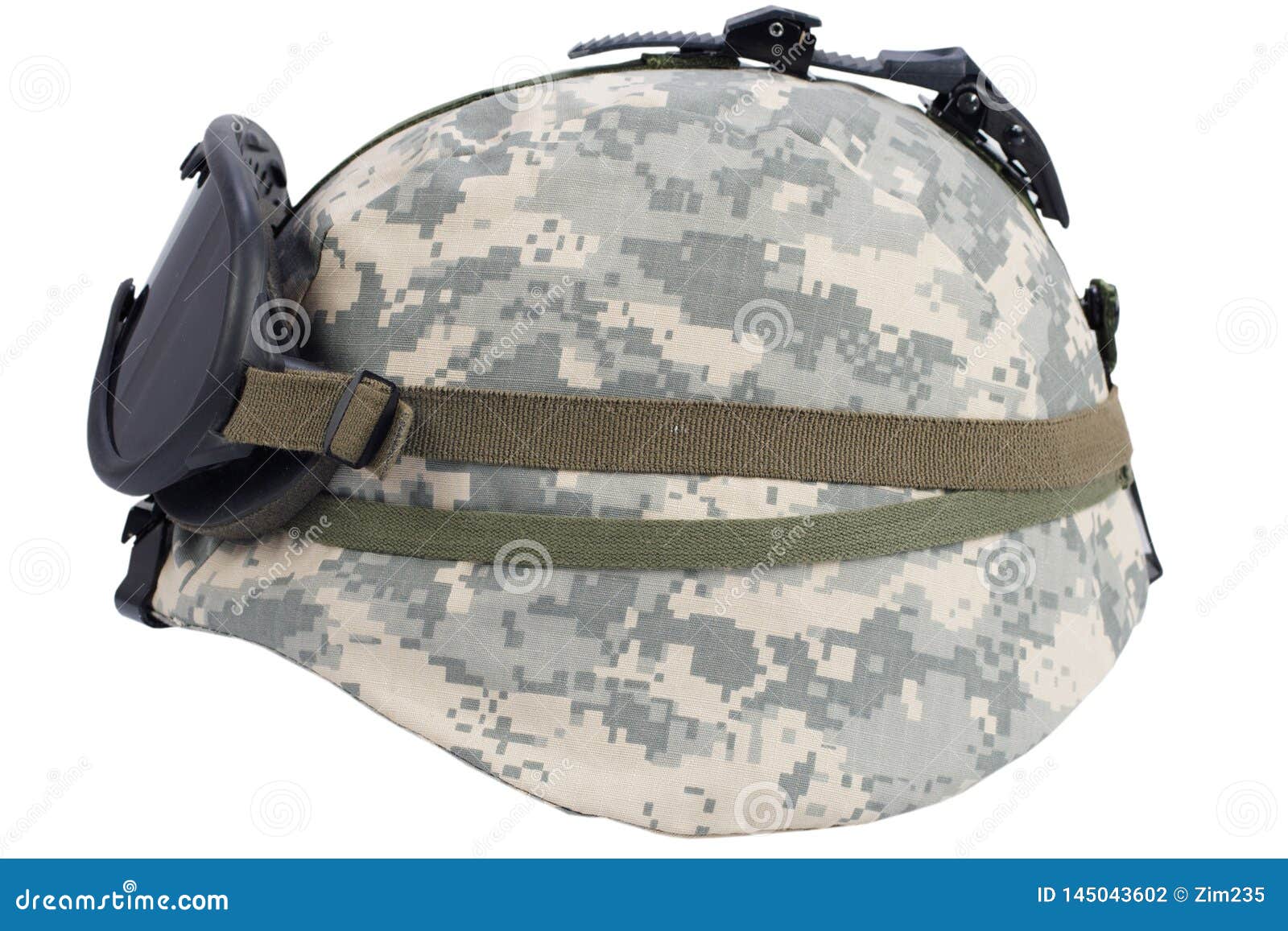 Us Army Kevlar Helmet with Goggles Stock Photo - Image of storm, rough:  145043602