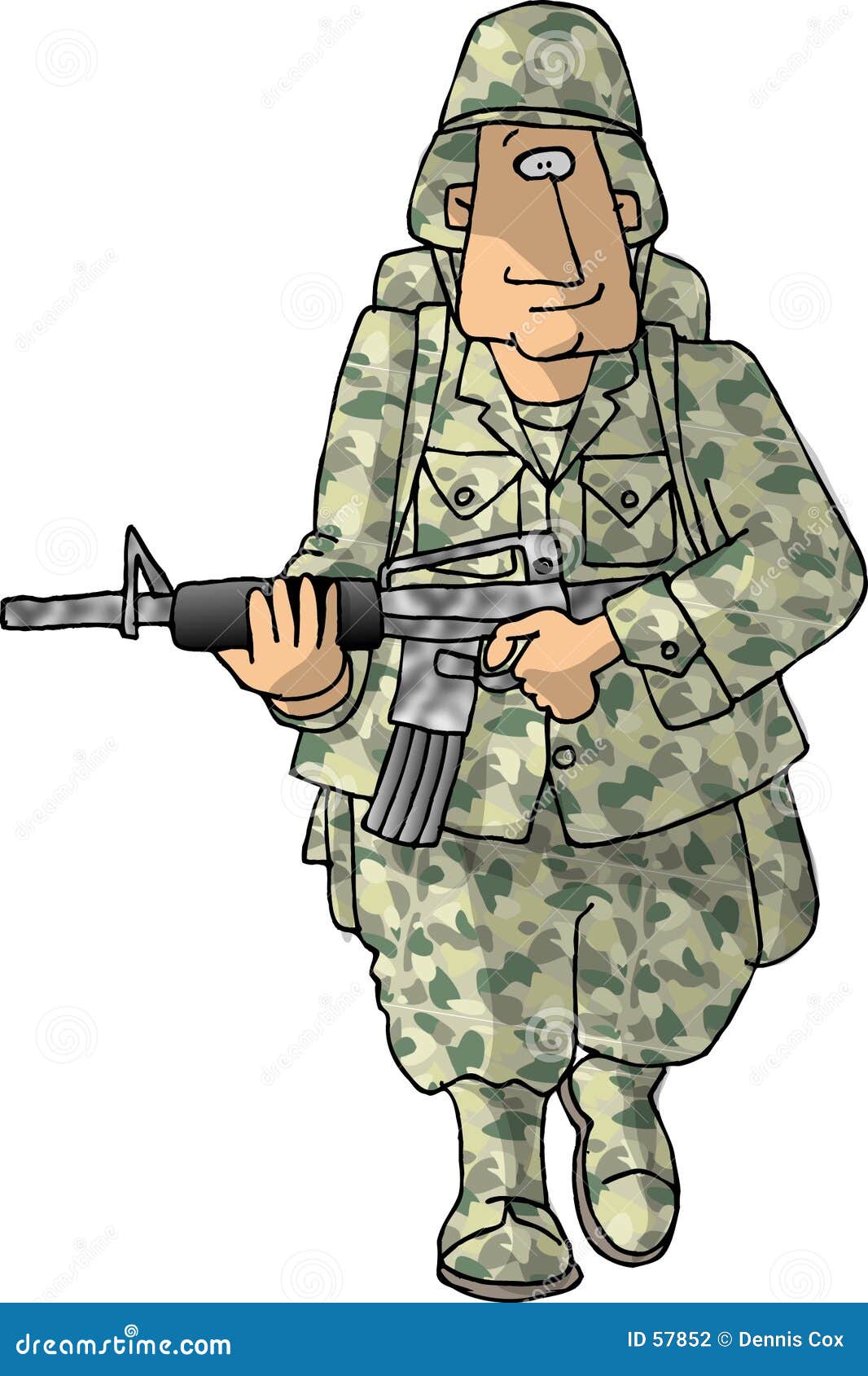 US Army man stock illustration. Illustration of uniform - 57852