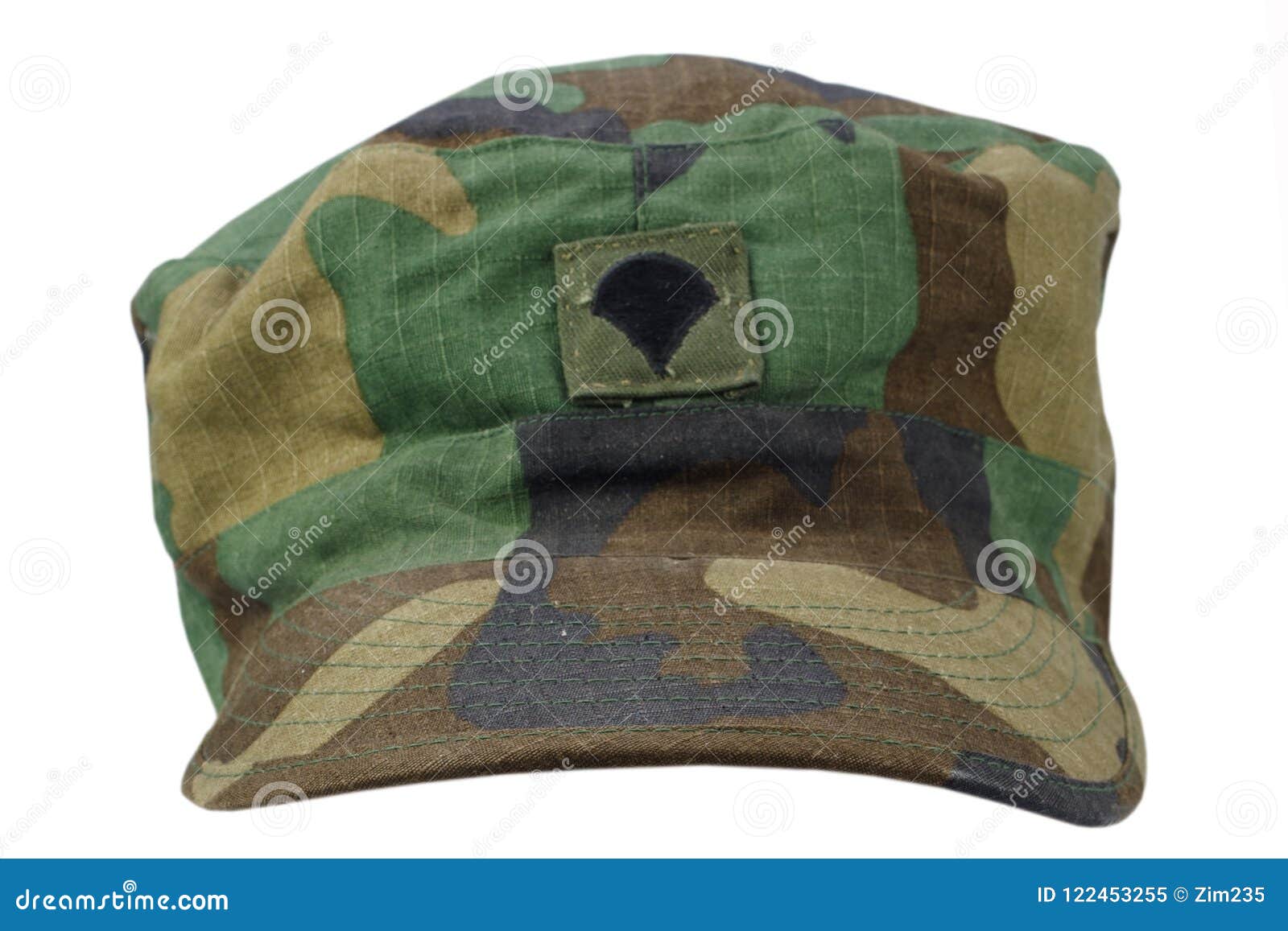 Us Army Patrol Cap On A White Stock Image - Image Of American, Khaki:  122453255