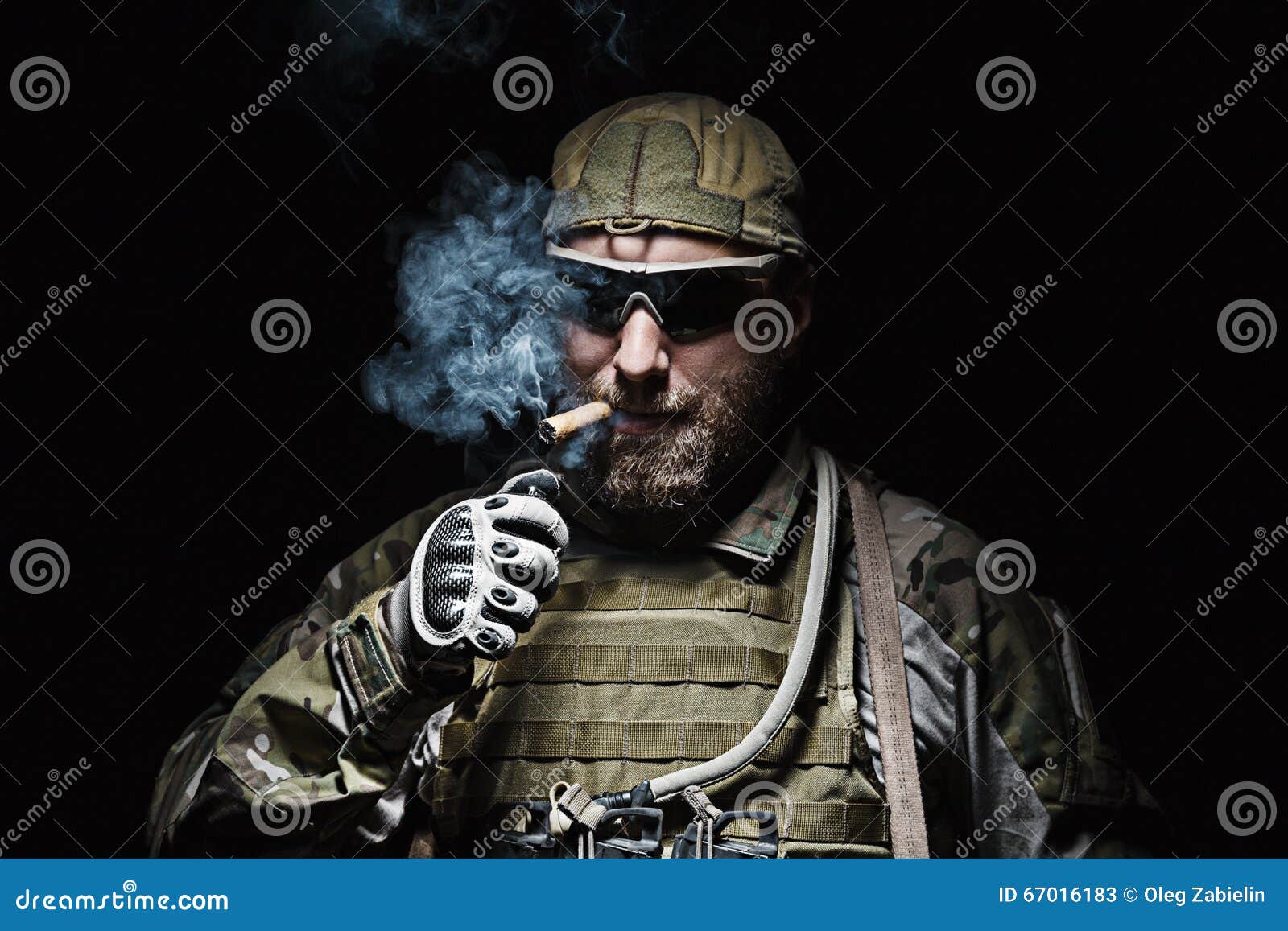 US Army soldier smoking stock image. Image of army, professionals