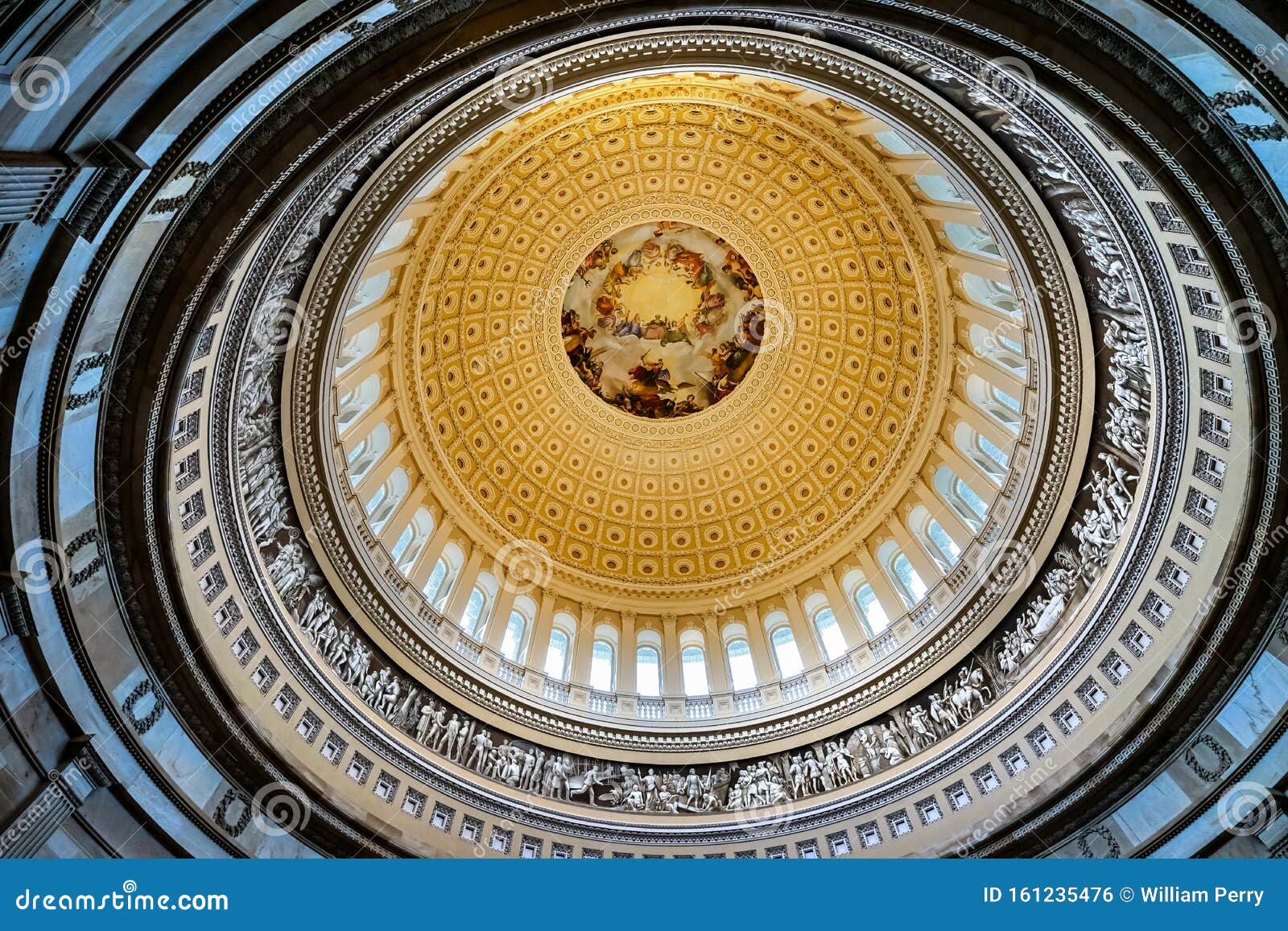 US Capitol Dome Rotunda Apothesis Washington DC Editorial Photo Image