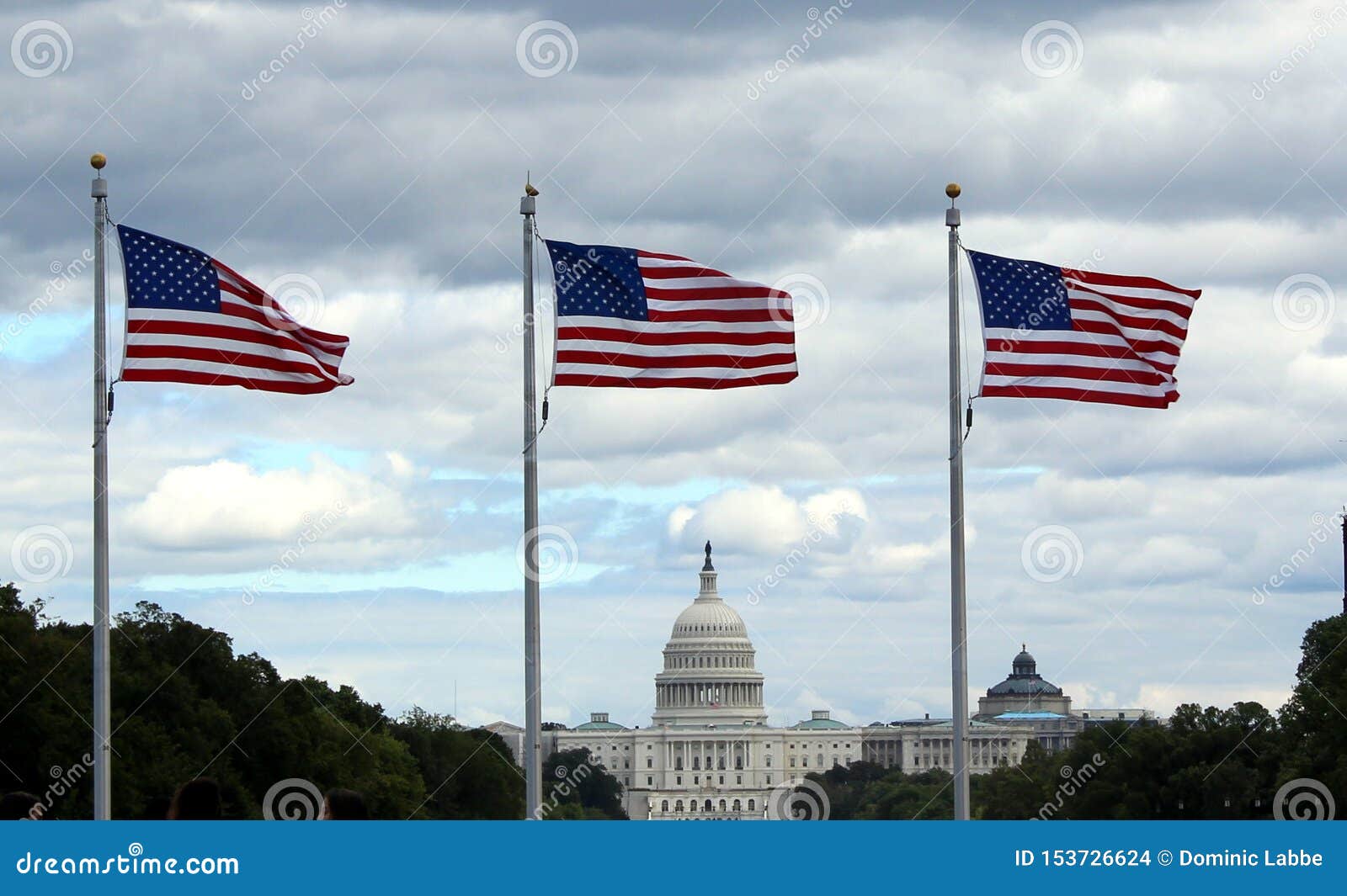 US Capitol in Washington, DC Editorial Stock Image Image of flags