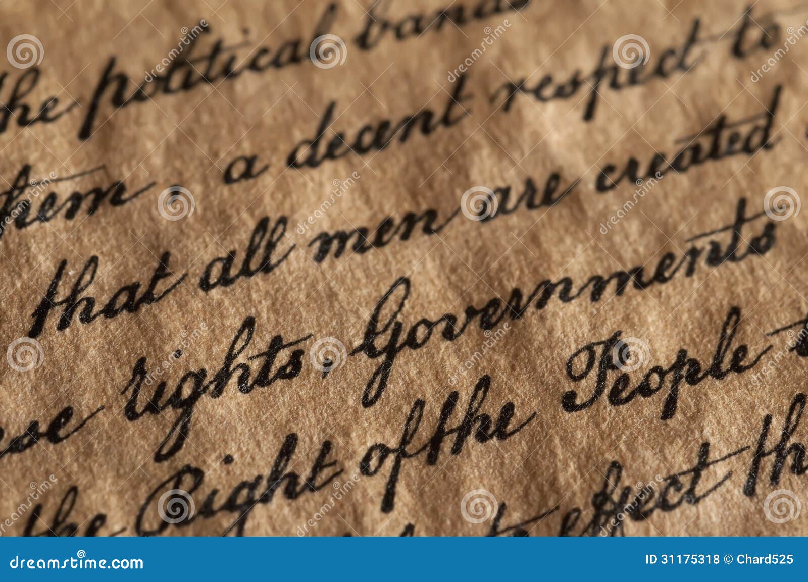 us constitution stock photo image of americas parchment
