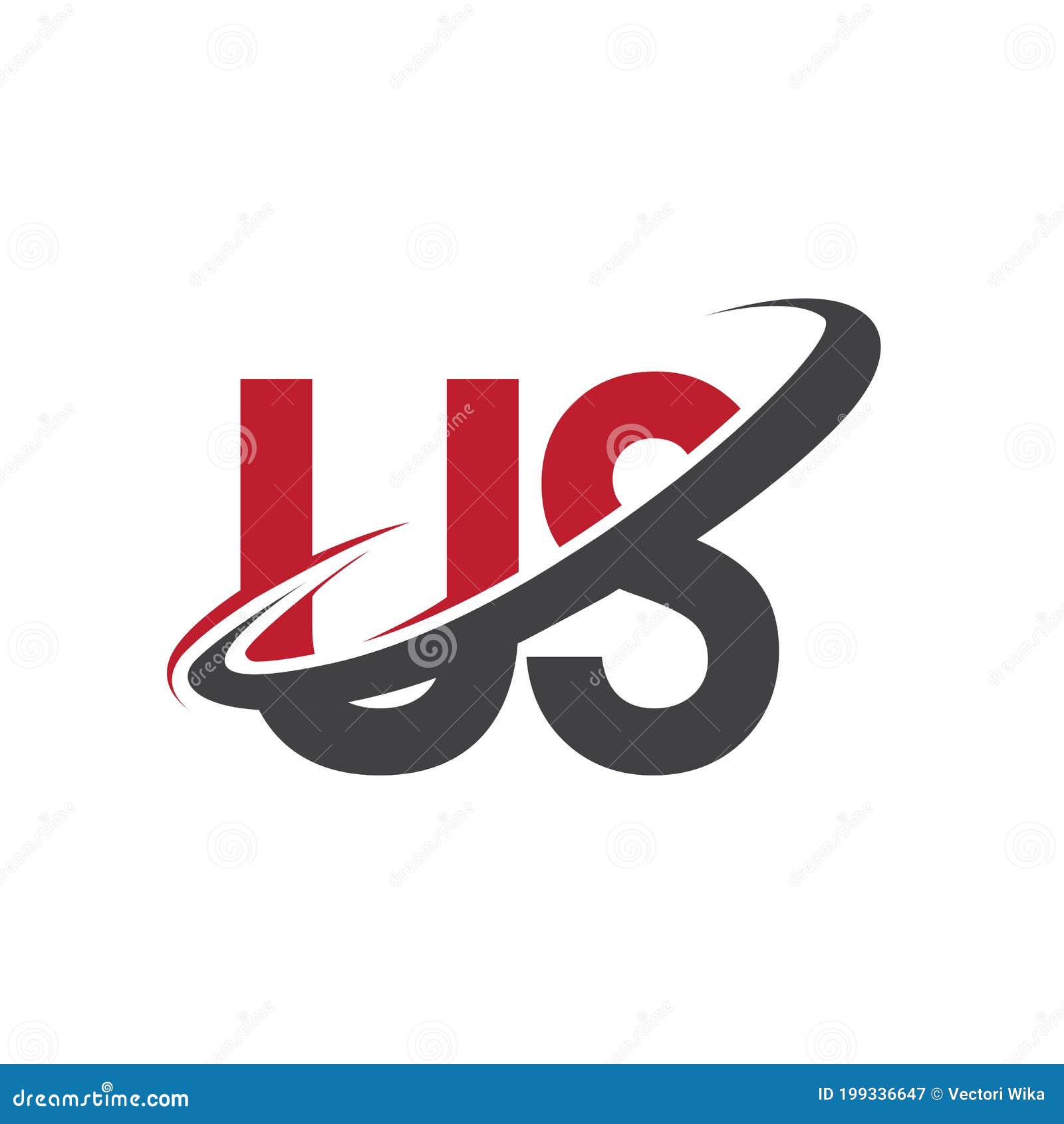 Us Initial Logo Company Name Colored Red And Black Swoosh Design Isolated On White Background Vector Logo For Business And Stock Vector Illustration Of Design Font Us Initial Logo Company Name Colored Red And Black Swoosh Design Isolated On White Background Vector Logo For Business And Stock Vector Illustration Of Design Font