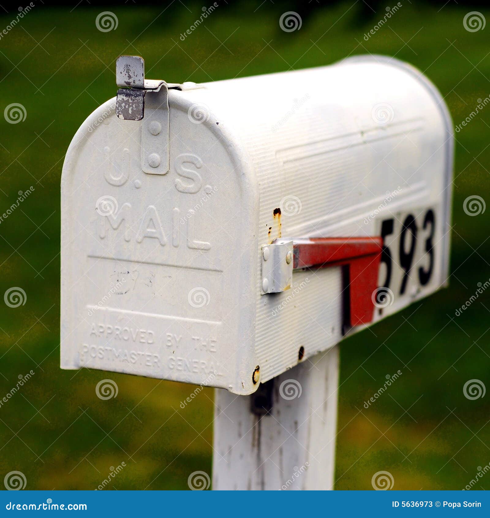 US Mailbox stock image. Image of grass, deliver, outside 5636973