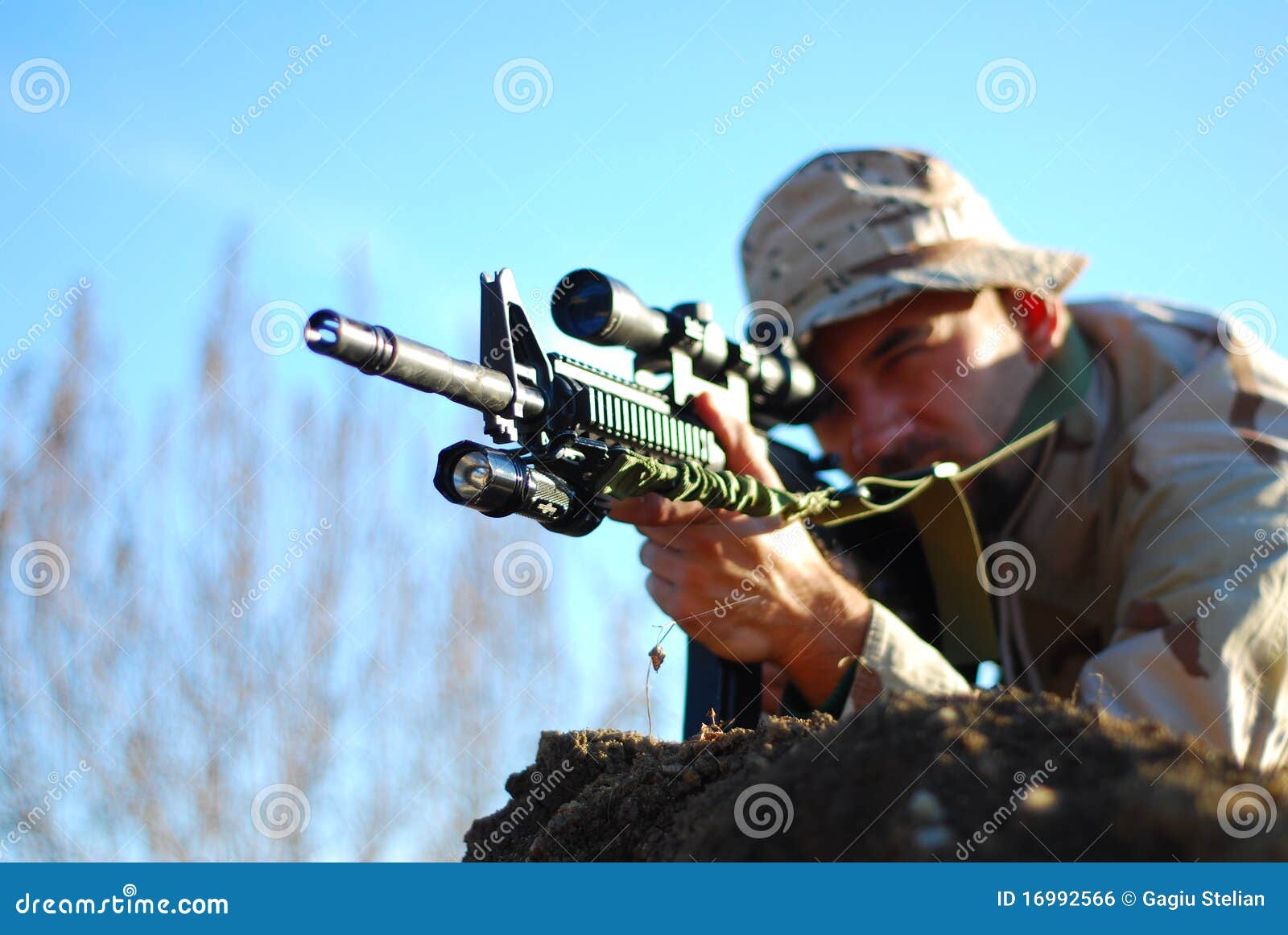 50 Caliber Sniper Rifle stock image. Image of combat - 17628817