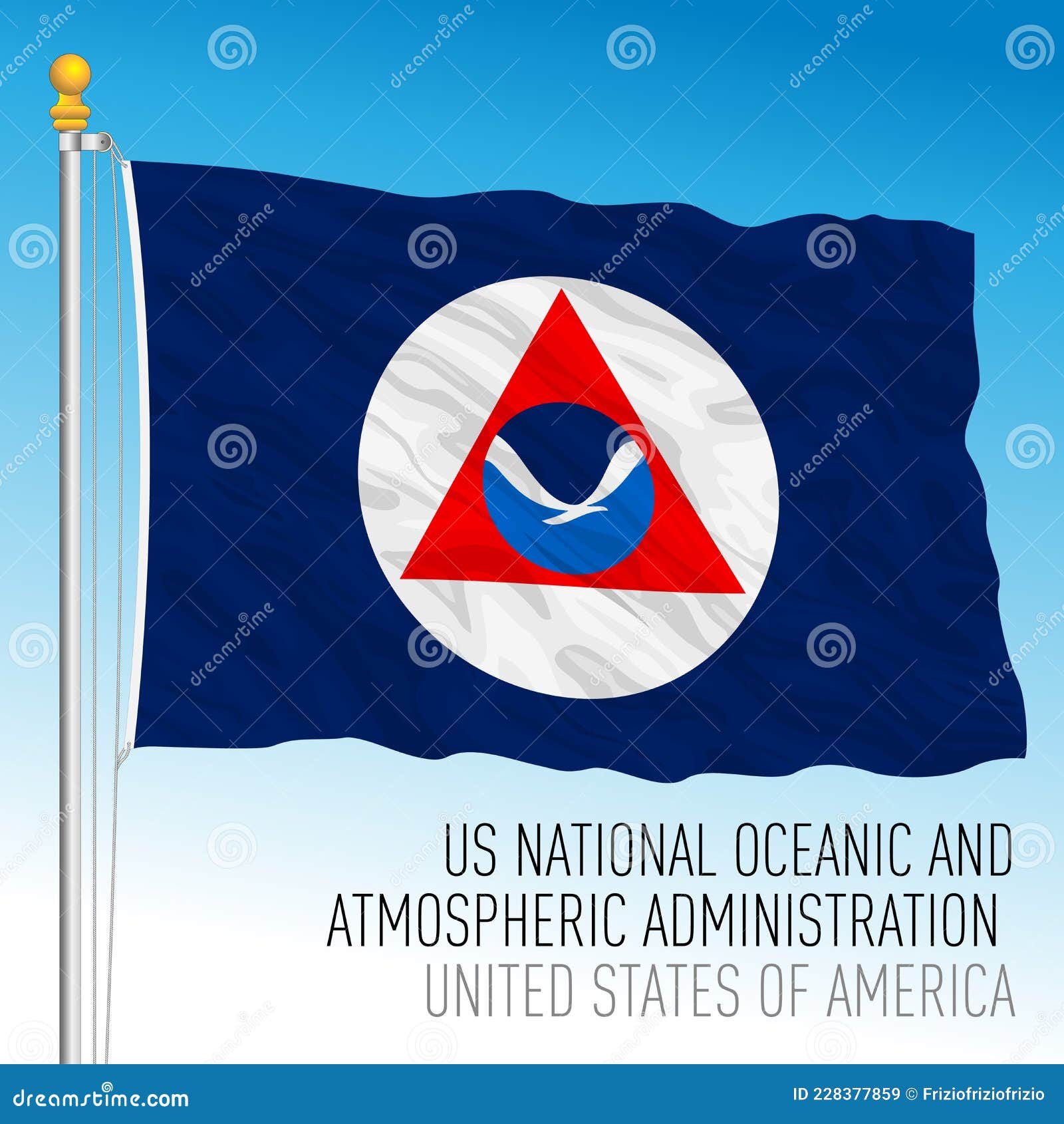 us national oceanic and atmospheric administration flag, noaa, usa