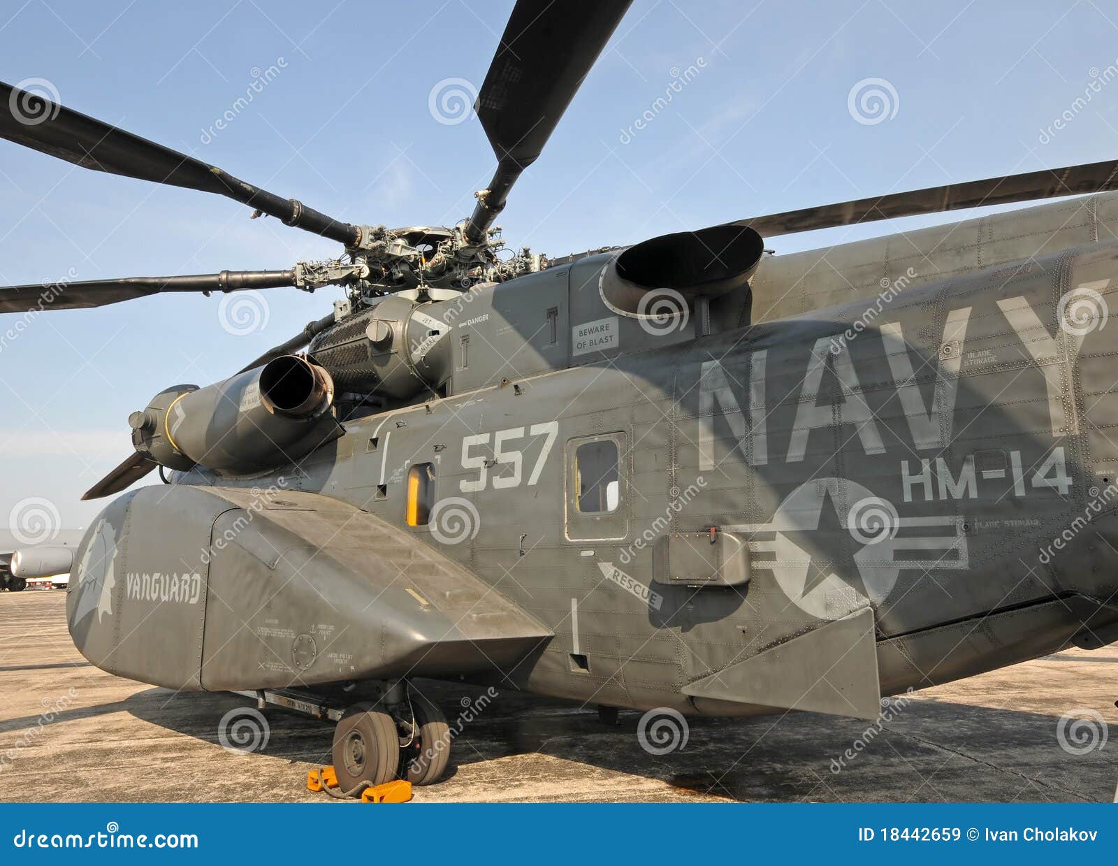 US Navy Heavy Minesweeping Helicopter Editorial Stock Image Image of