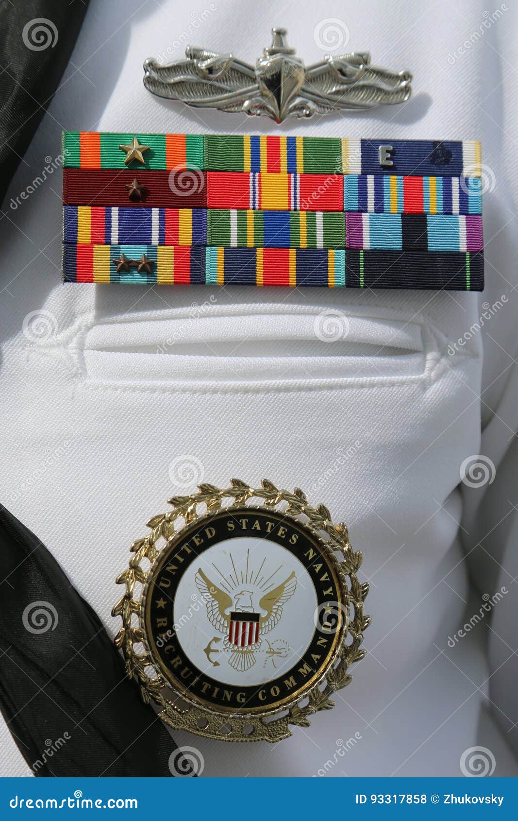 US Navy Military Ribbons on United States Navy Uniform Editorial Stock  Photo - Image of states, troops: 93317858
