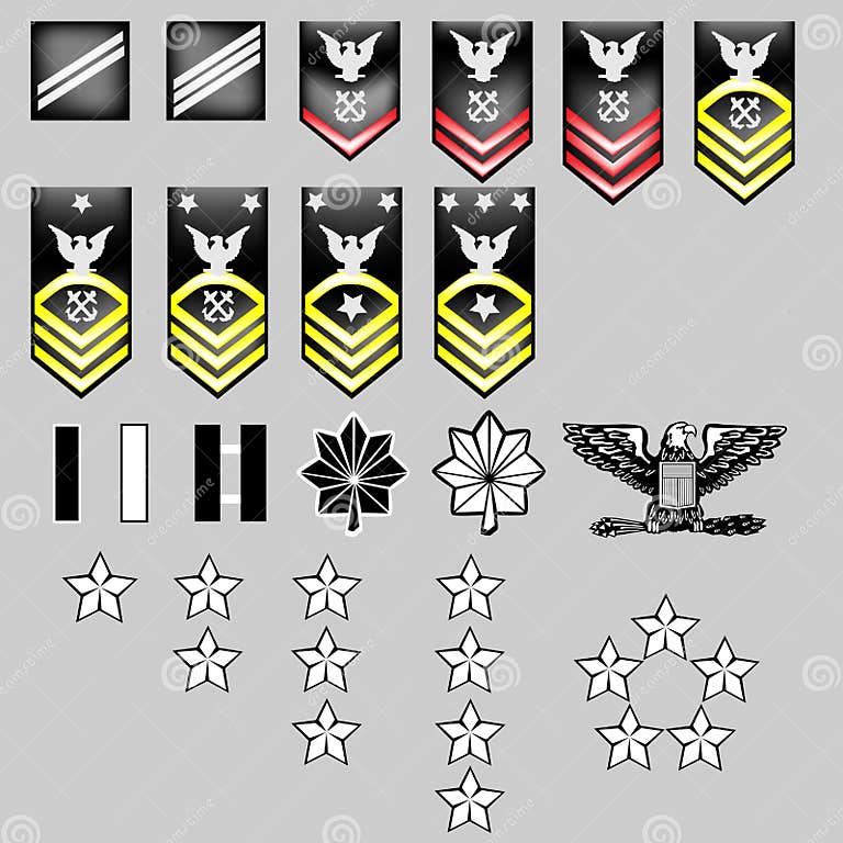 US Navy Rank Insignia - Fabric Texture Stock Vector - Illustration of ...