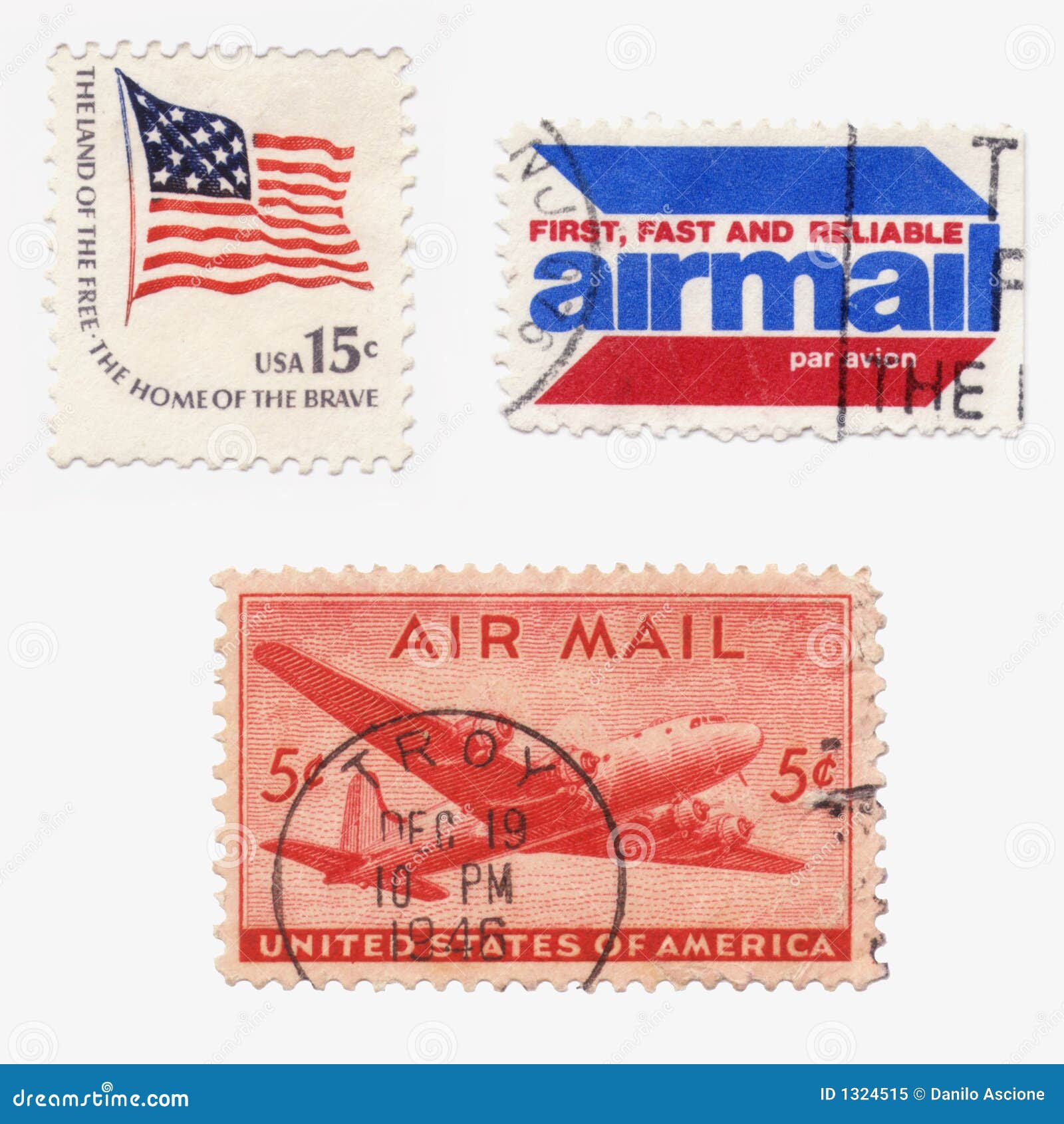 Us Stamps editorial image. Image of macro, isolated, watermark