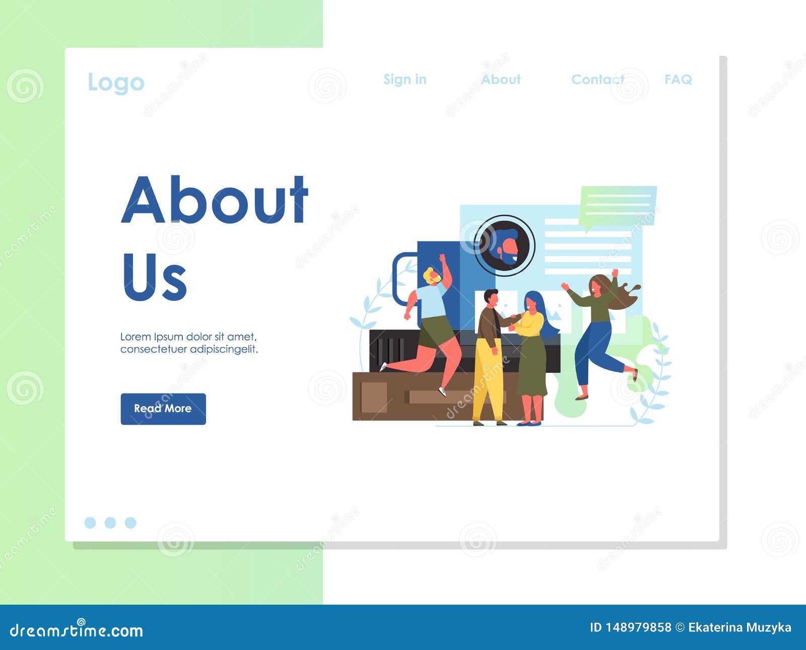 Web About Us Page Design Talksreka international-school-website-template
